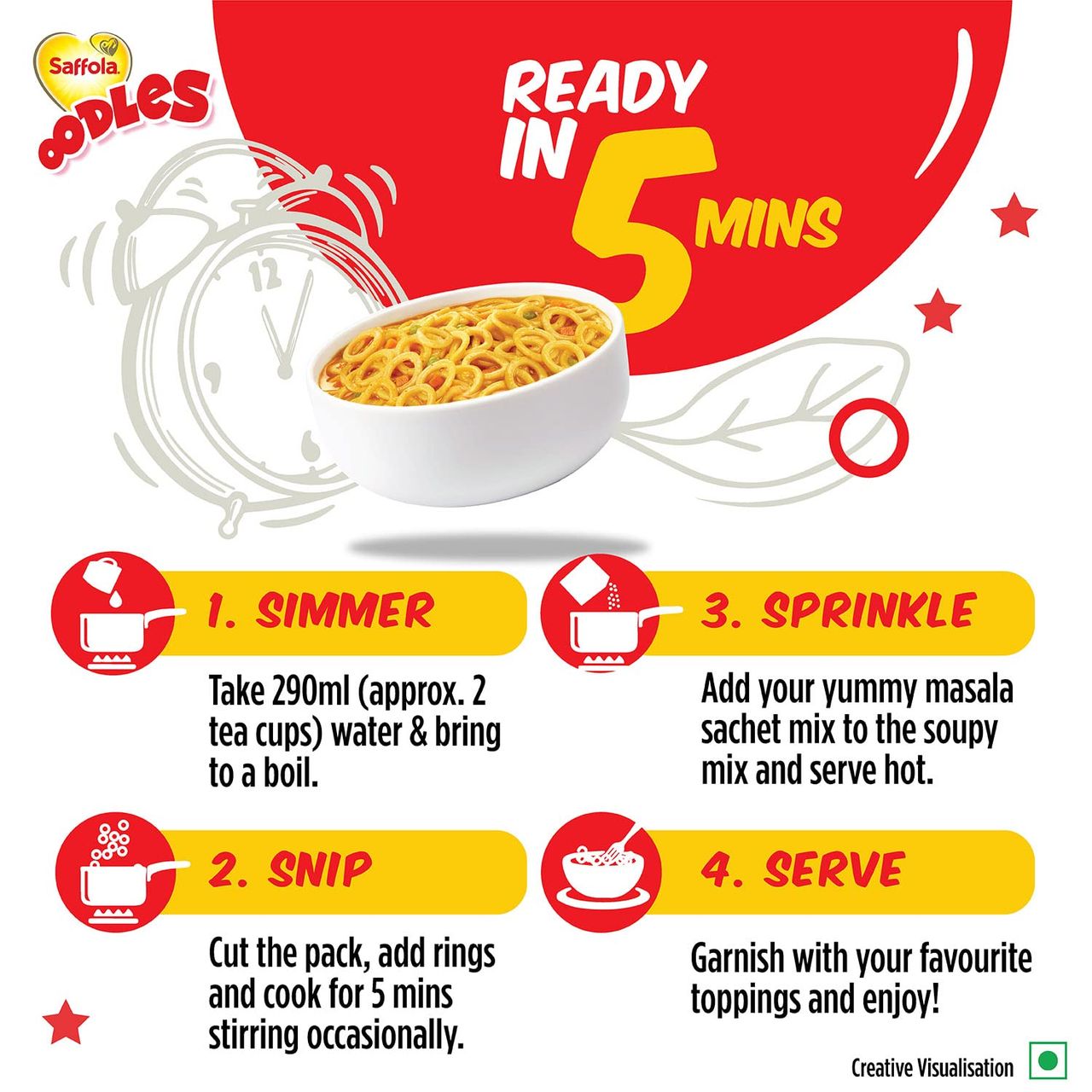 Saffola Oodles Instant Noodles With Superhero Toy Pack