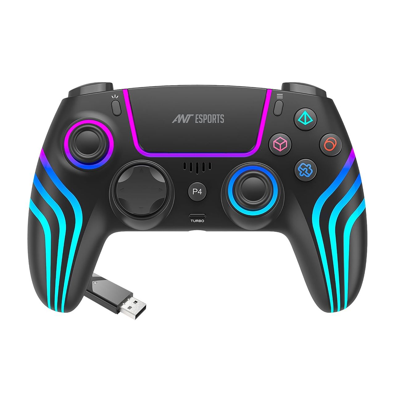 Ant Esports Gp400 Rgb Wireless Controller Six- Axis Sensor,Upto 12 Hrs. Play Time, 1000Mah Battery