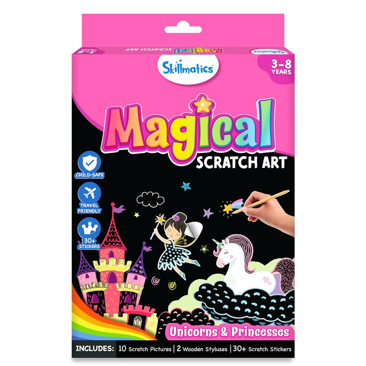 Skillmatics Magical Scratch Art Unicorns & Princesses