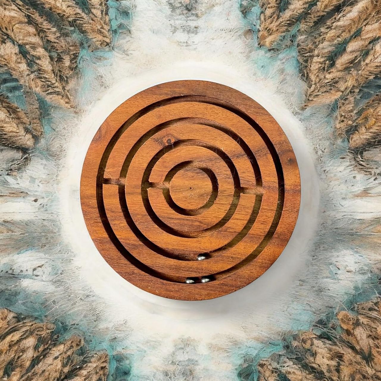 Little Ginnie Wooden Maze Puzzle Develop Problem-Solving, Motor Skills Ideal For Kids Ages 3+ Years