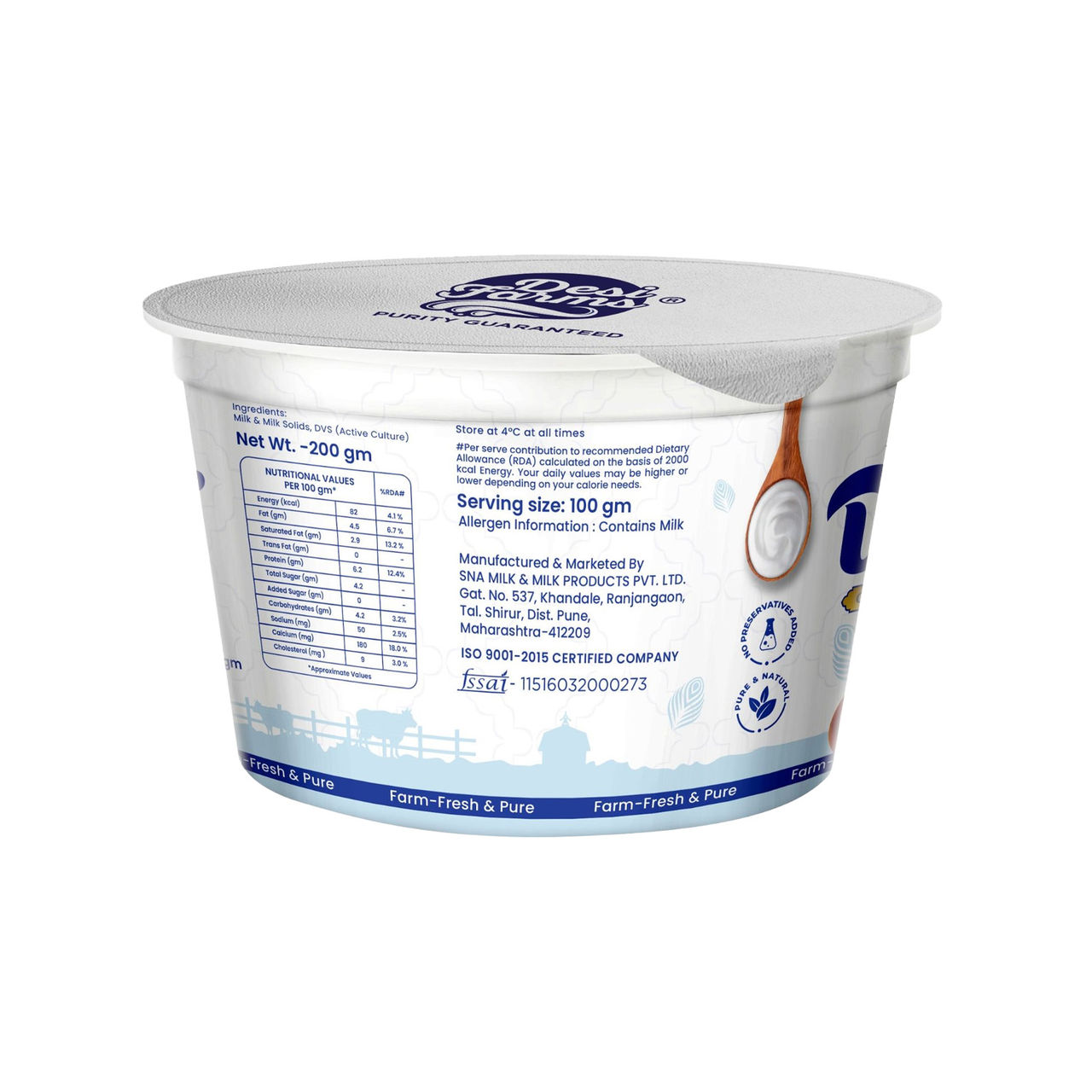 Desi Farms Malai Dahi