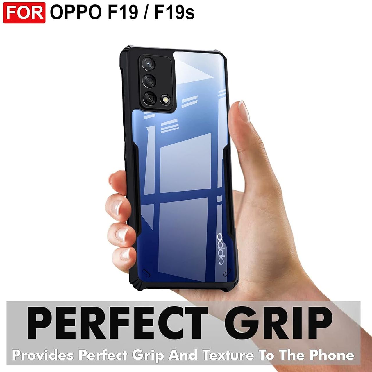Zapcase Back Cover for Oppo F19|F19s | Matte-Black