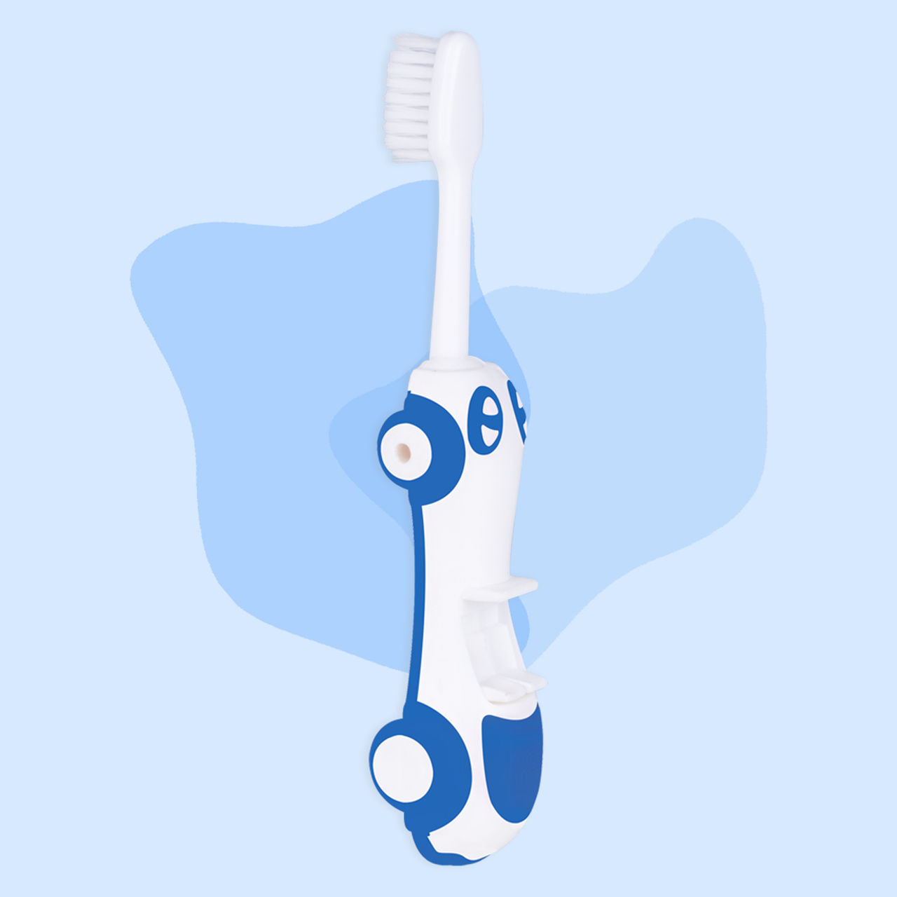 Mee Mee Vehicles Baby Toothbrush For Kids | Blue | 6 months - 3 years