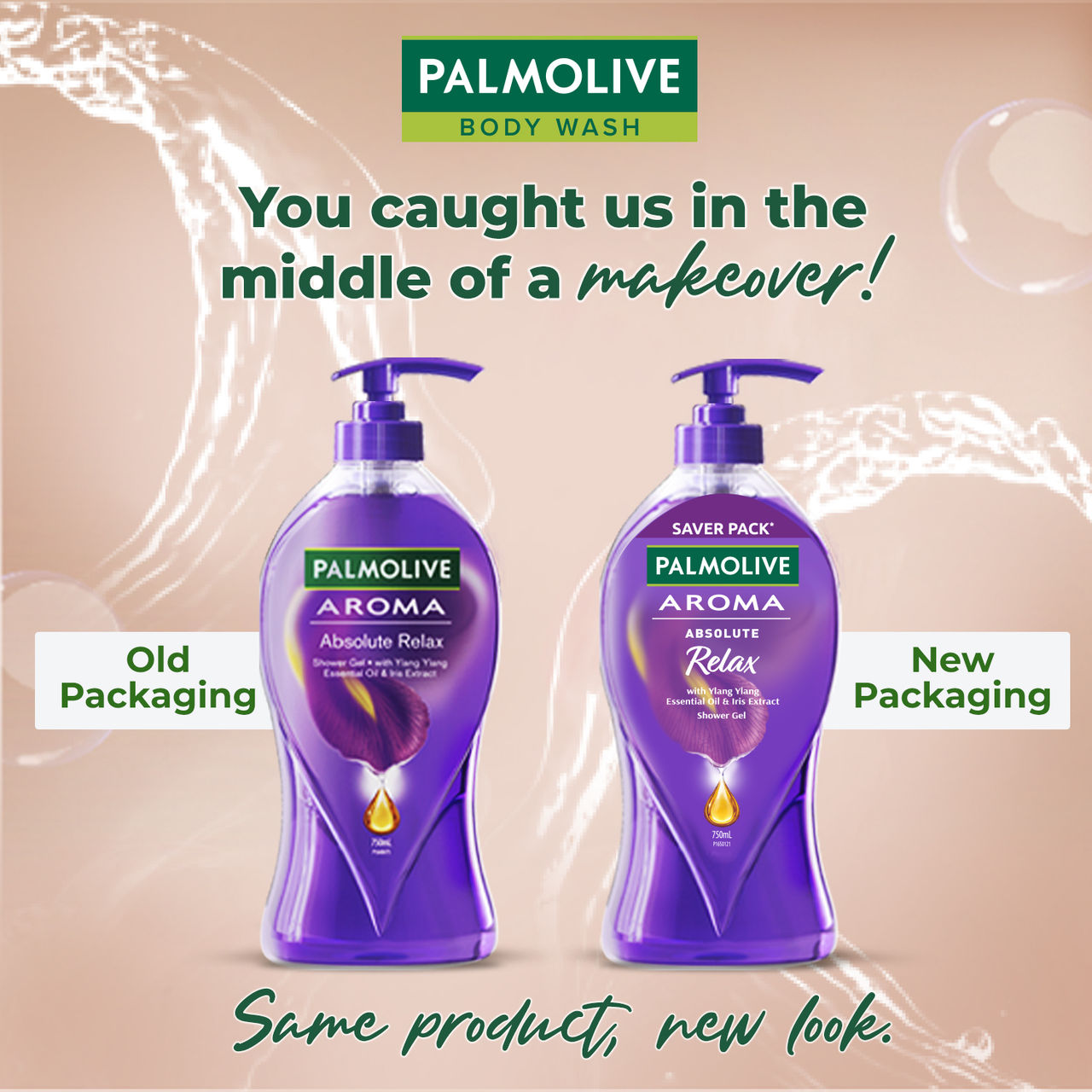 Palmolive Iris & Ylang Ylang Essential Oil Aroma Absolute Relax, Moisturizing Body Wash 750 ml Combo