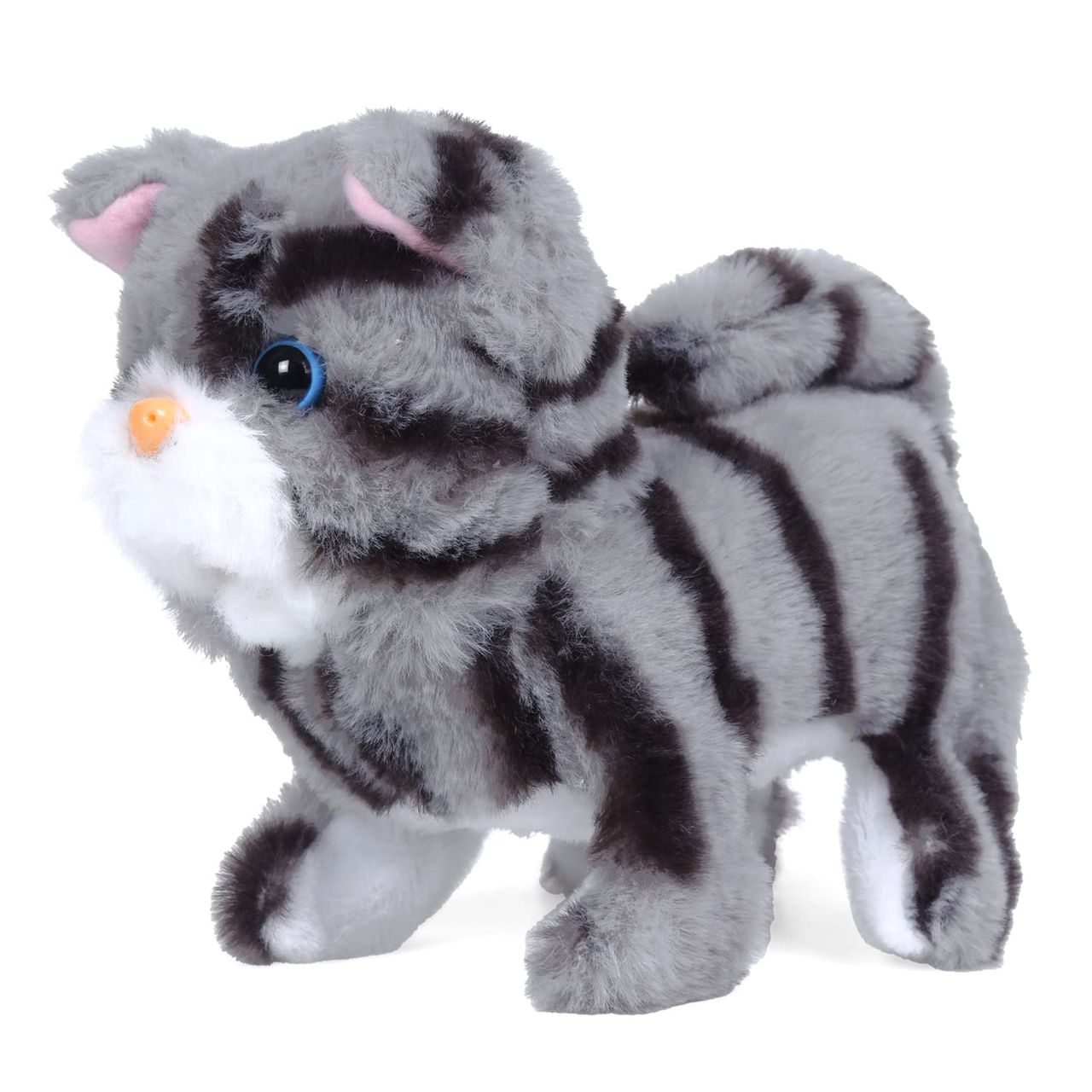 Hamley's Rowan Zoe Walking Cat Walks, Meows, Wags Its Tail, Fun & Interactive Soft Toy For Kids