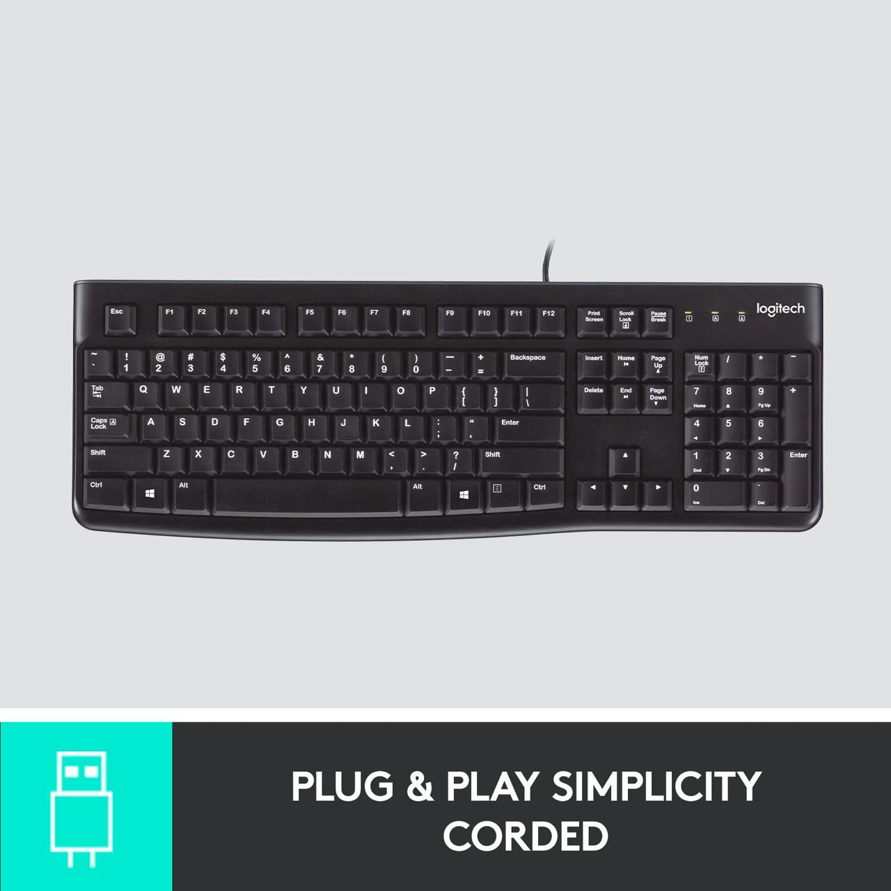 Logitech K120 Wired Keyboar.