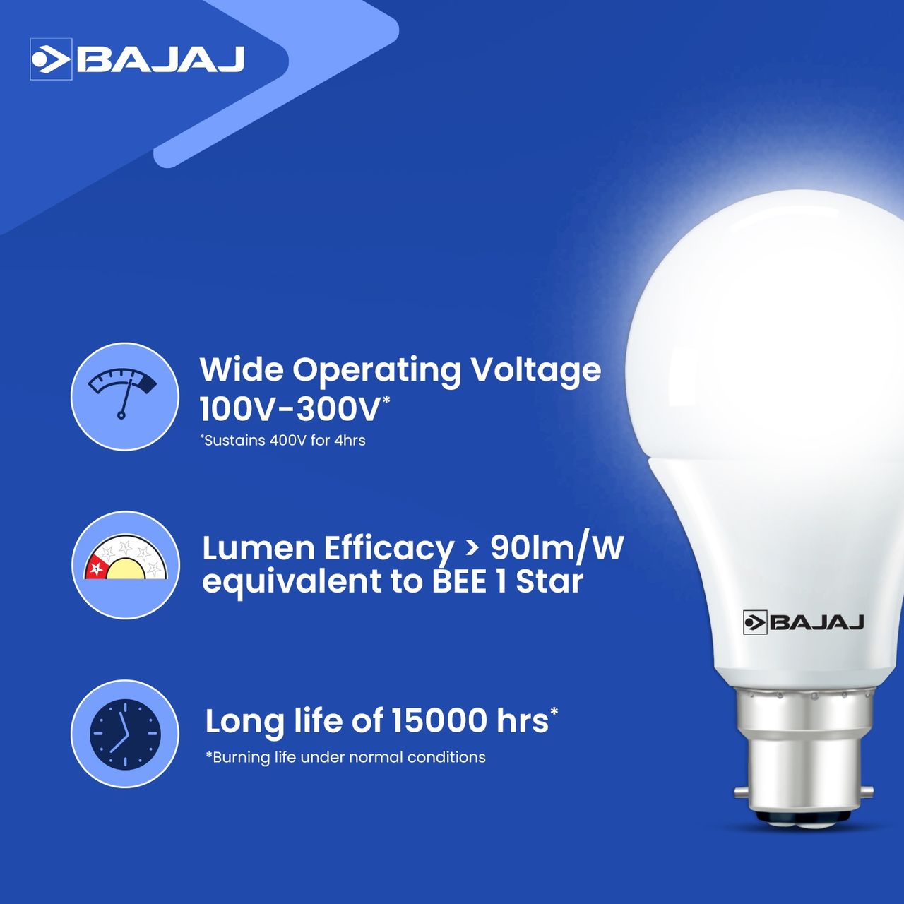 Bajaj Ivora HB 9 W LED Lamp