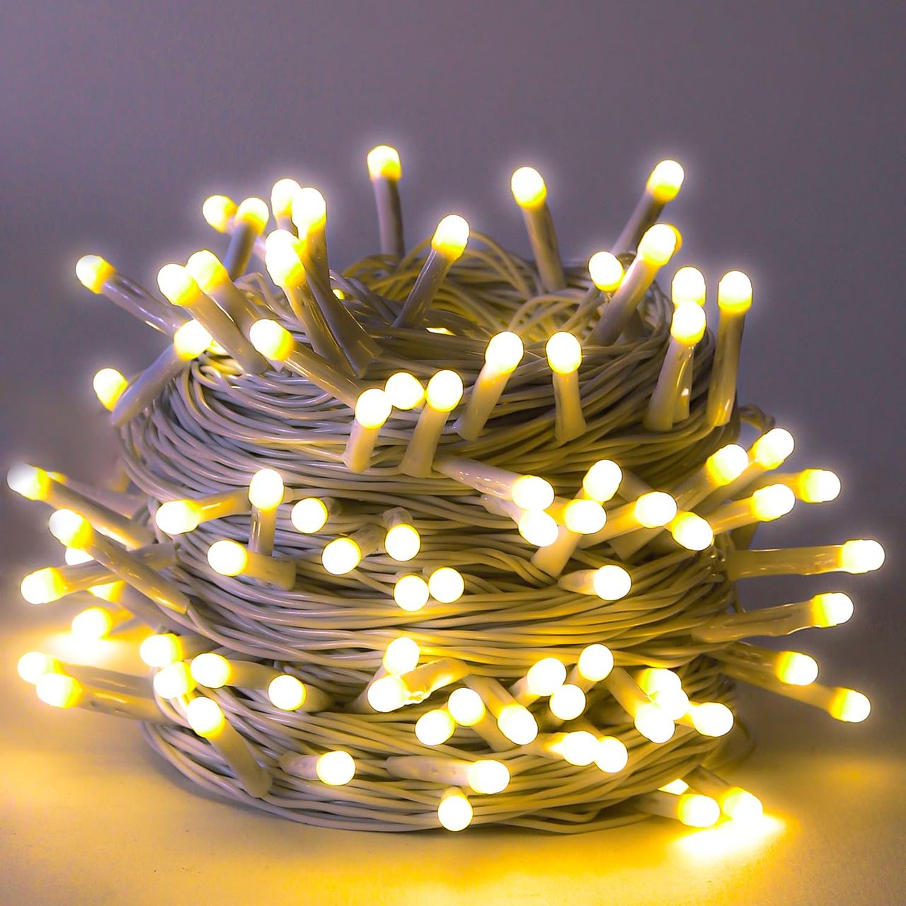Lexton 36 Feet Long 40 LED Power Pixel Serial String/Fairy Light |Plug Sourced Pack of 1 Warm White