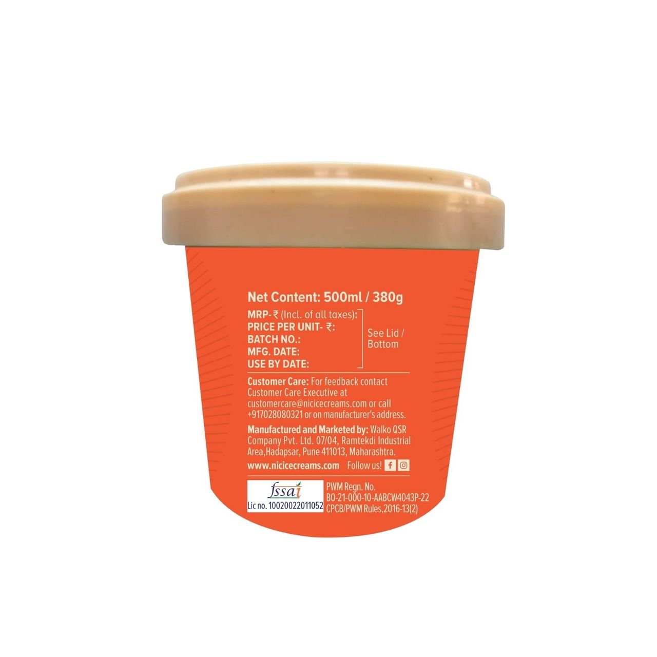 Nic Gajar Halwa Ice Cream Tub