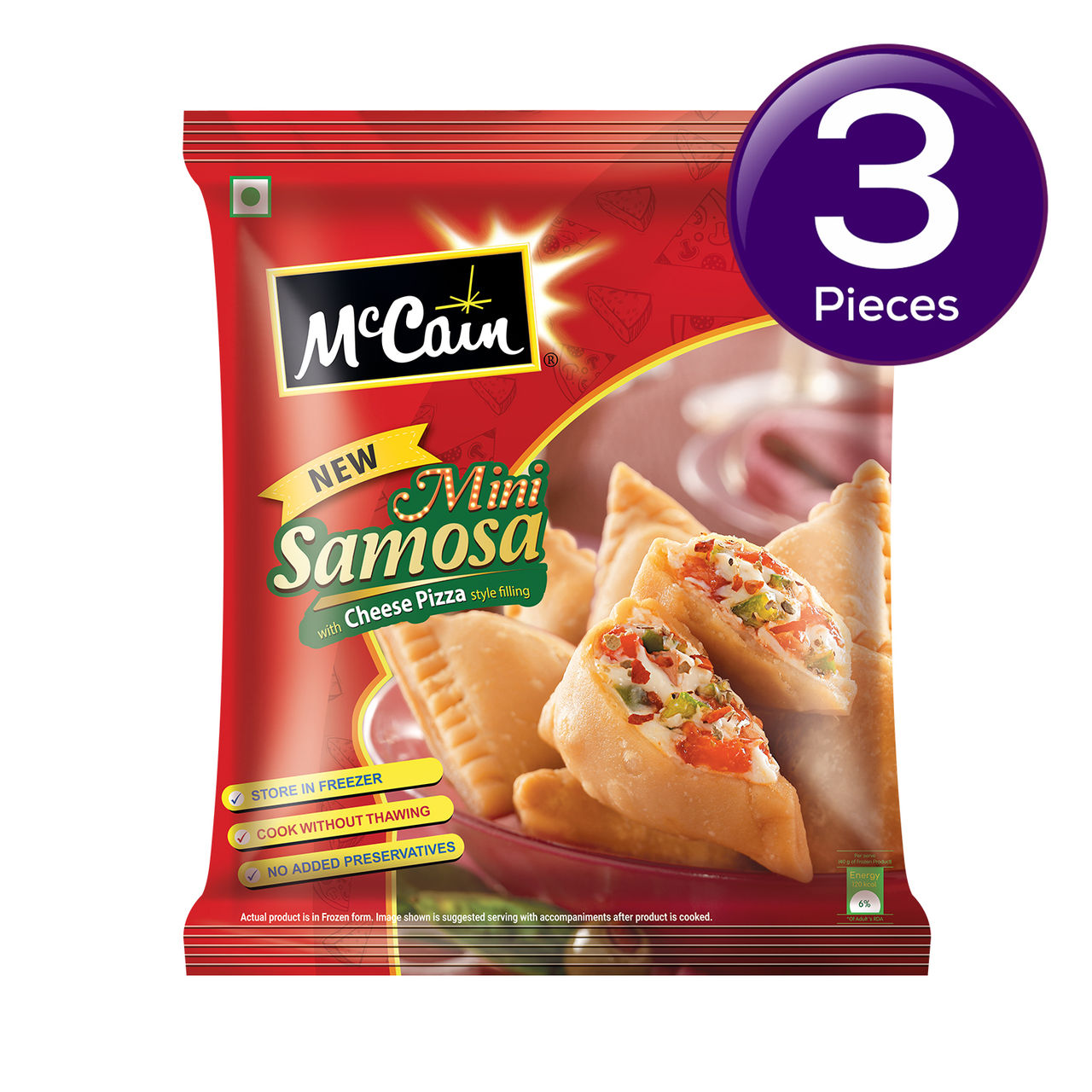 McCain New Mini Samosa With Cheese Pizza Style Filling 240 g Combo