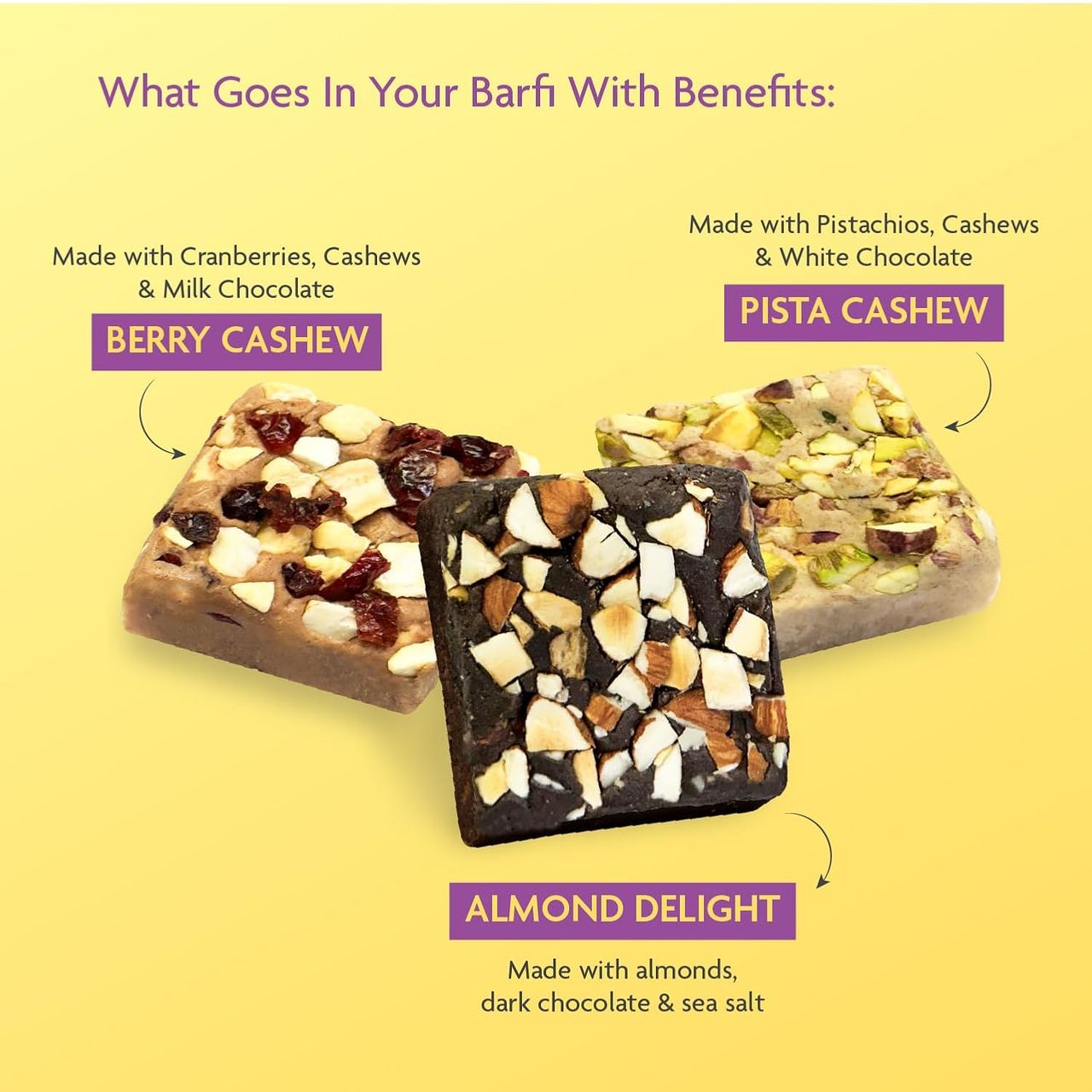 Phab Nutty 3g Protein Barfi Sugarfree 180 g Combo