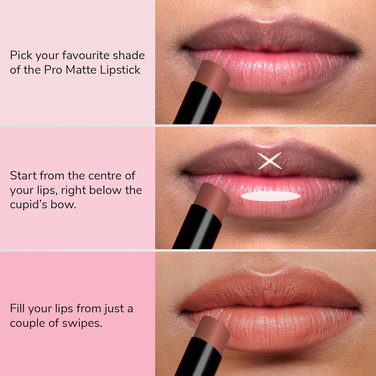 Mila Beaute Pro Mattes Lipstick Luxurious Creamy Matte Texture - 20 Zeenat