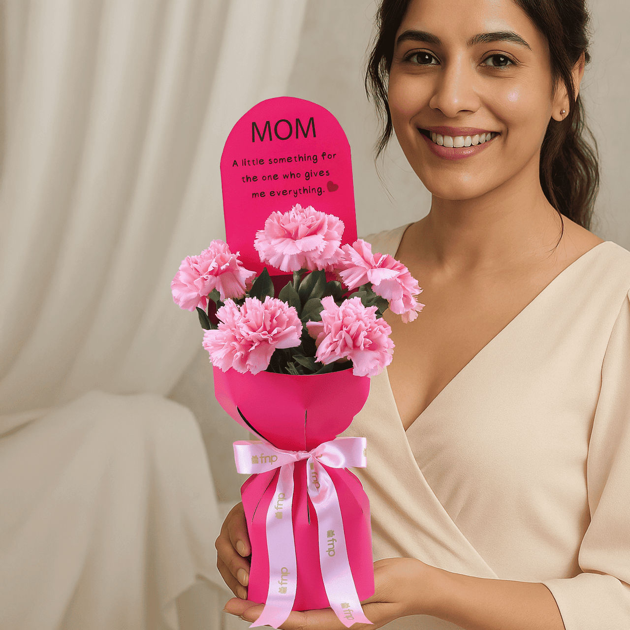 FNP Mother's day 10 Carnation Bouquet