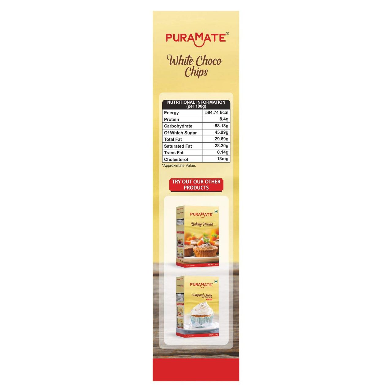 Puramate White Choco Chips