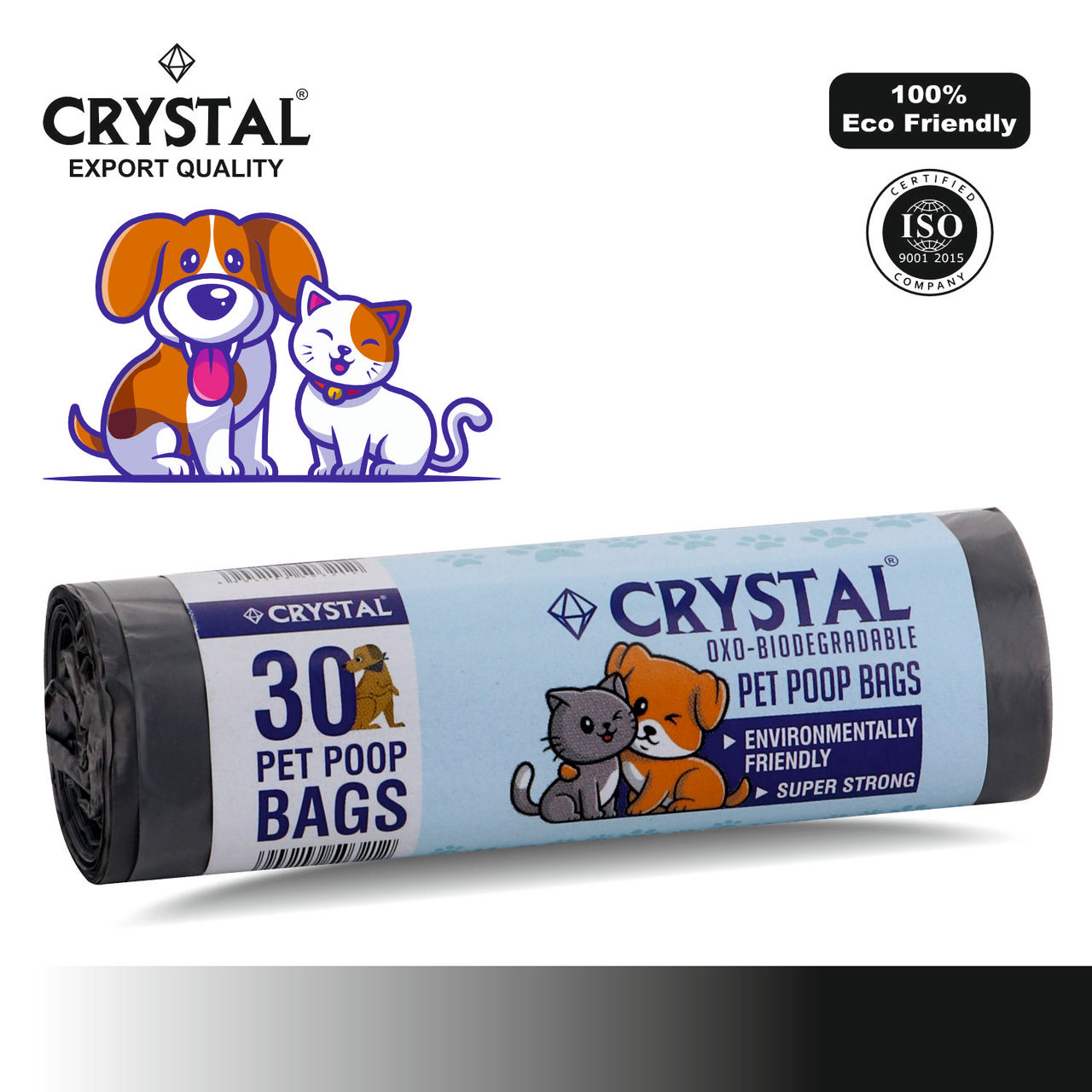 Crystal Poop Garbage Bag Grey 1 pc Combo