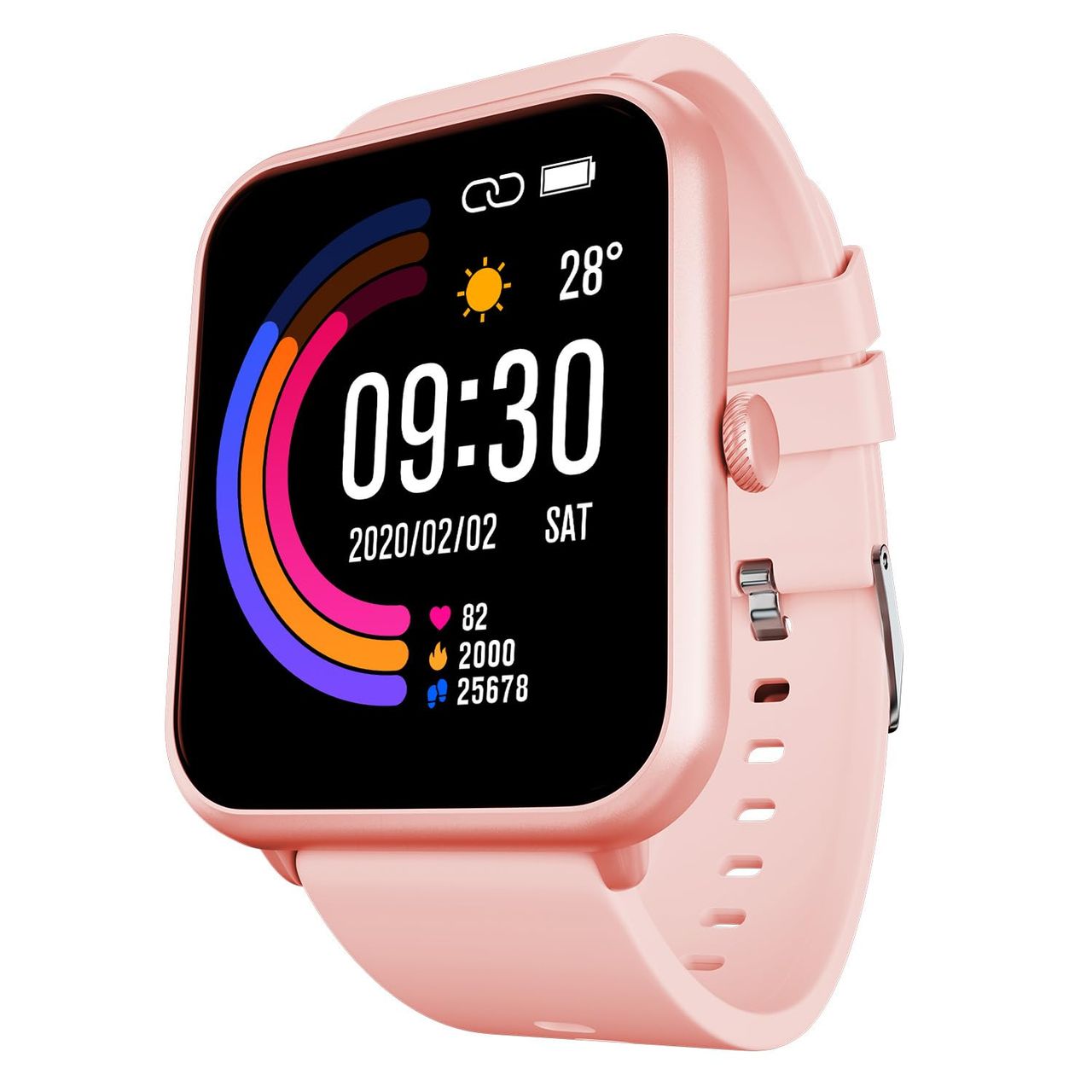 Fire-Boltt Ninja Call Pro Plus | 1.83" Display | BT Calling | Women's Edition - Pink