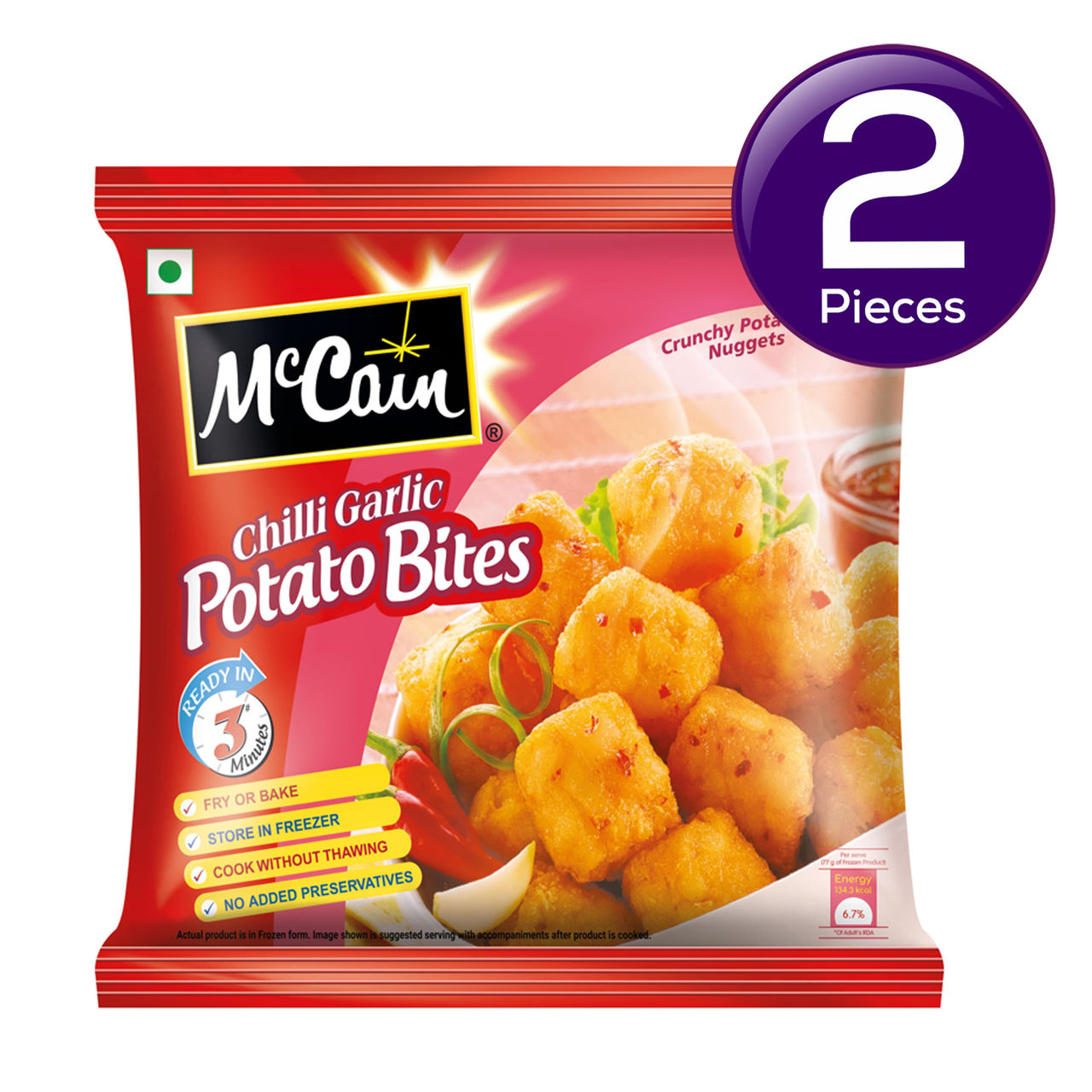 McCain Chilli Garlic Potato Bites Nuggets 420 g Combo