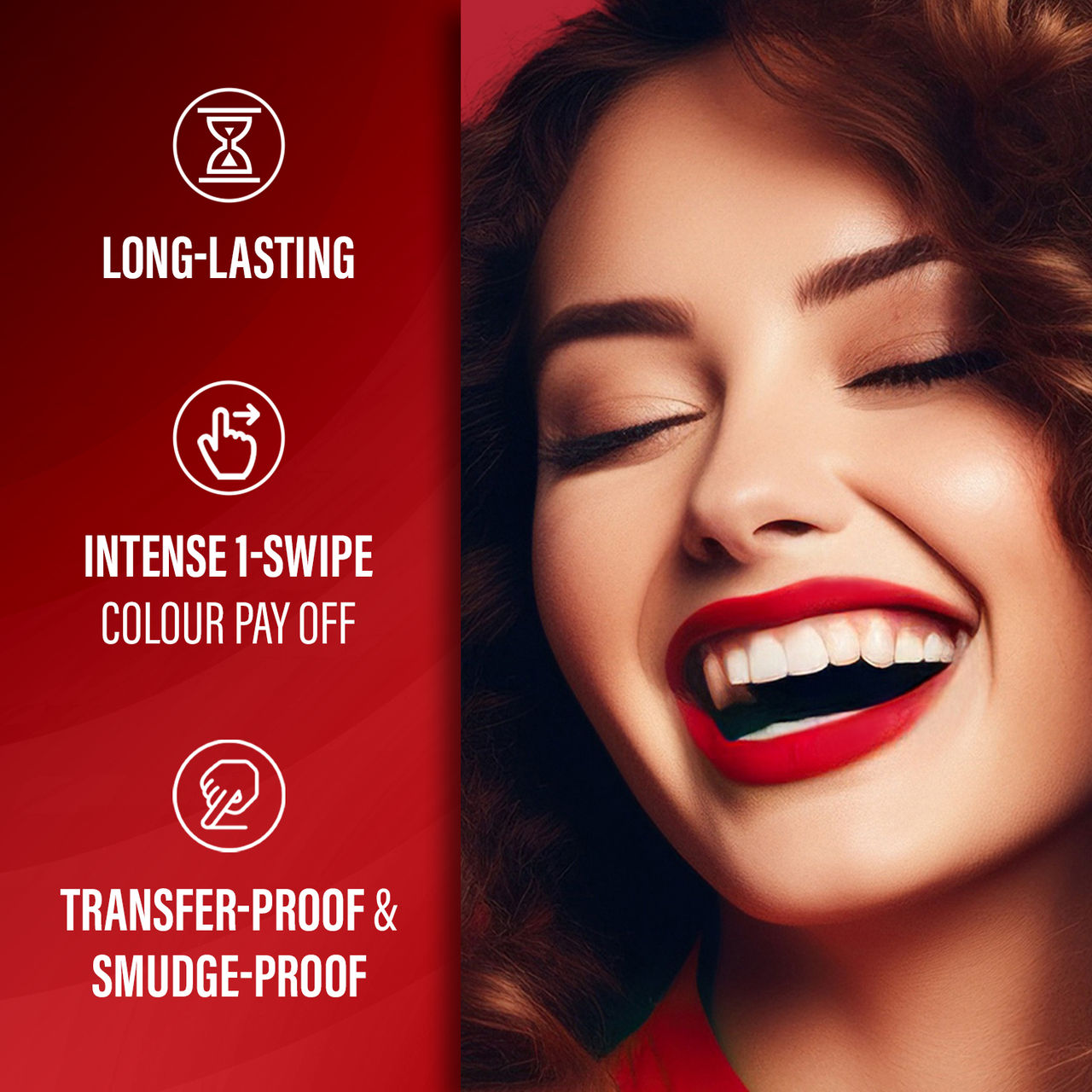 Faces Canada Comfy Matte Wow Liquid Lipstick - Ruby Rouge 03, One Swipe Application