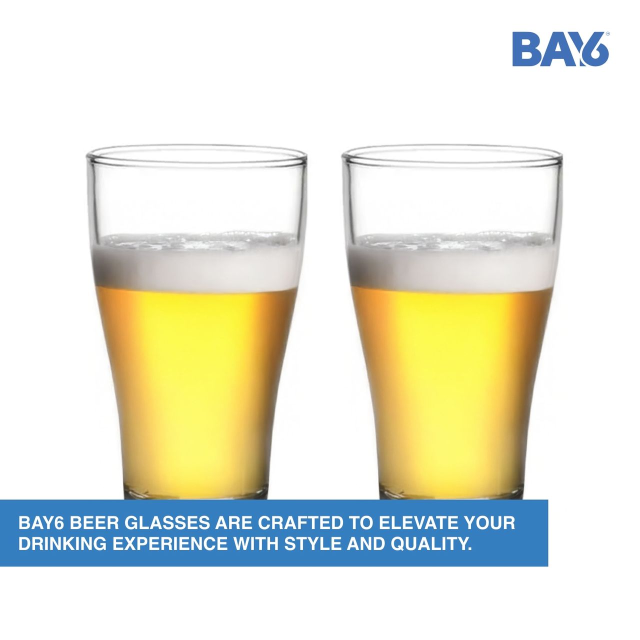 BAY6 Beer Glass Set - 360 ml - (2pc)
