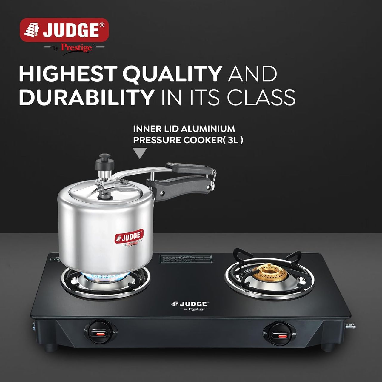 Judge by Prestige 3L ACE Aluminium Inner Lid Pressure Cooker