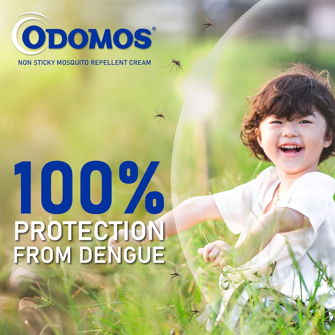 Odomos Non-Sticky Mosquito Repellent Cream Tube