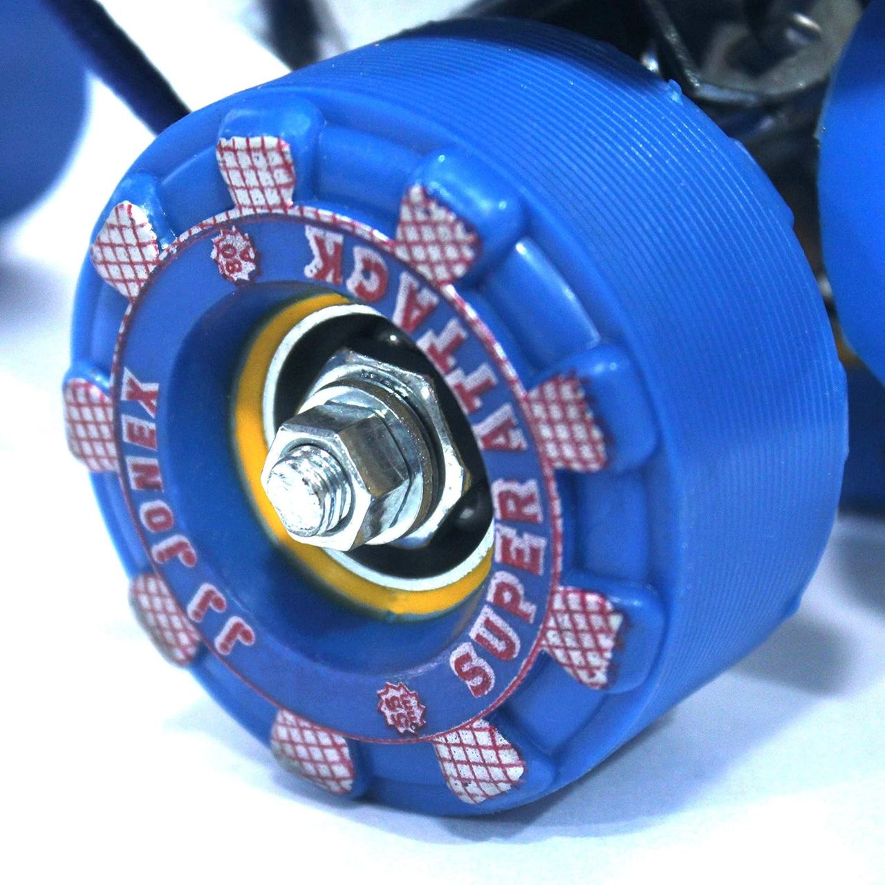 Jj Jonex Super Attack With Brake Adjustable Quad Roller Skates-Age Group 6-15 Years