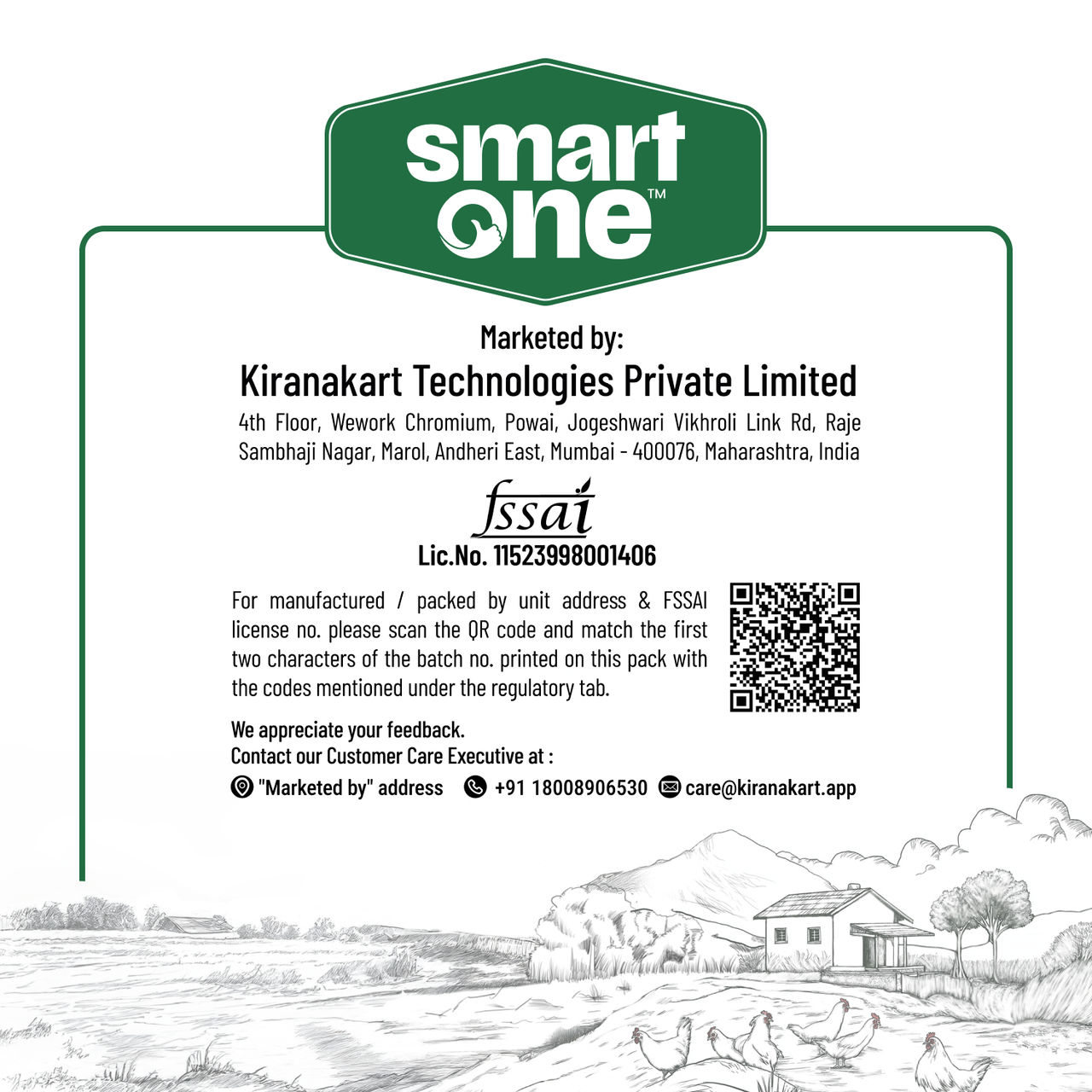 Smart One White Eggs - Pack of 12