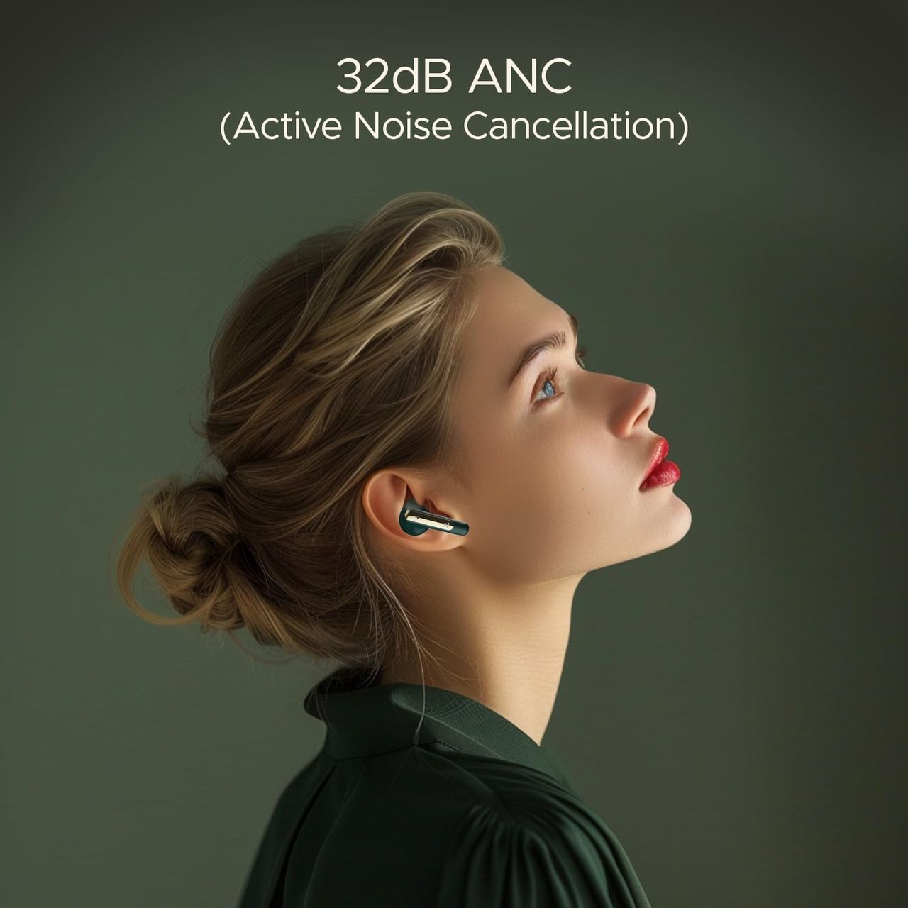 boAt Airdopes 141 Anc Tws Earbuds W/ 32db Anc, 42h Playback (Green)