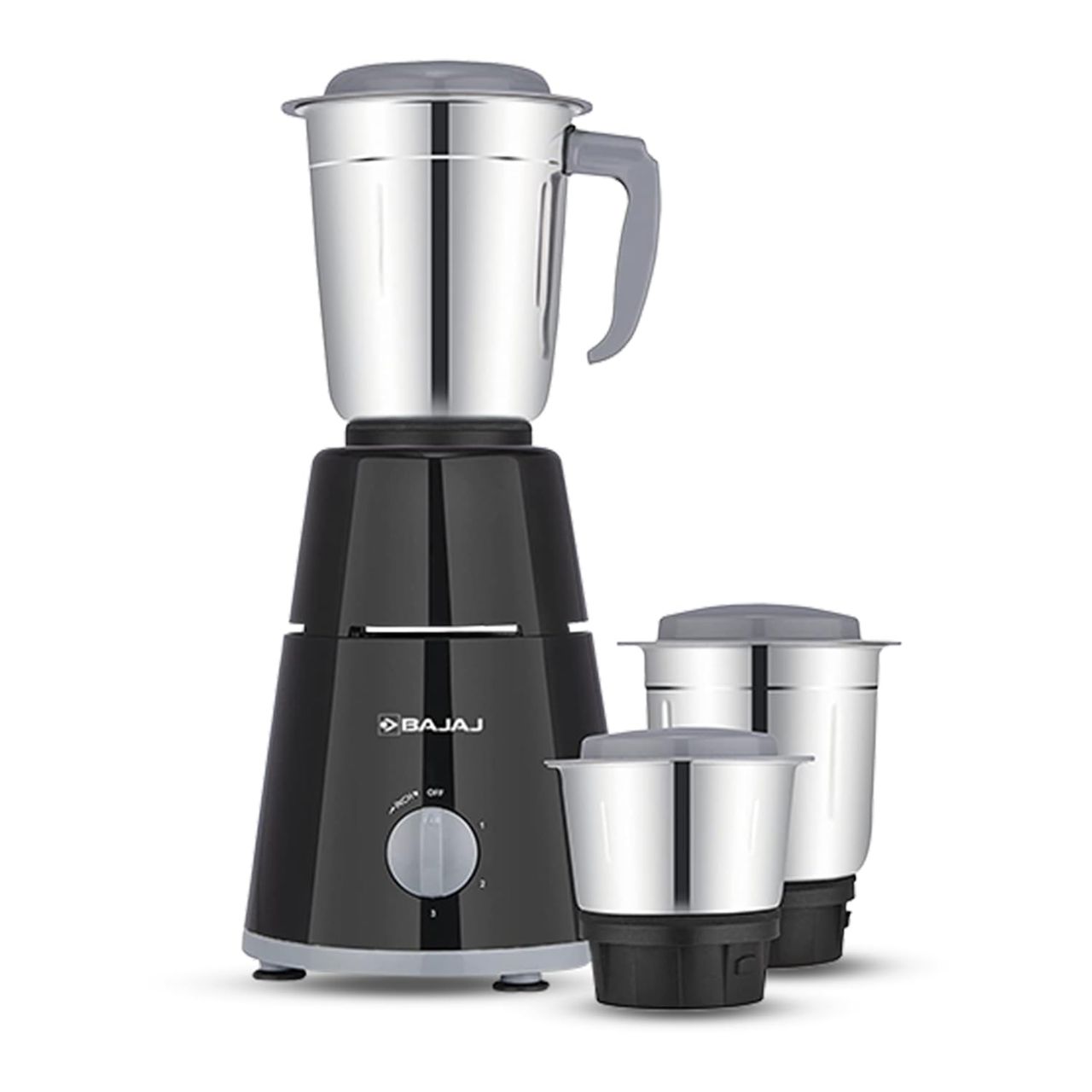 Bajaj GX - 1 Mixer Grinder | 500 W | 3 Jars - Black