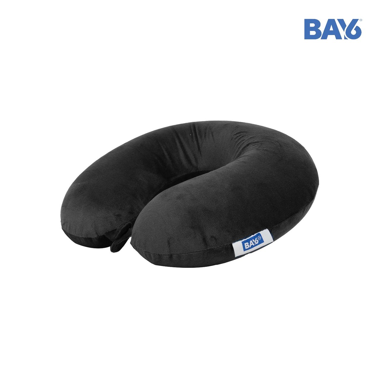 BAY6 Solid Memory Foam Neck Pillow | Black - One Size