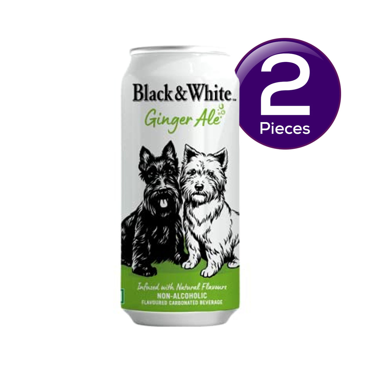 Black & White Ginger Ale Can 330 ml Combo