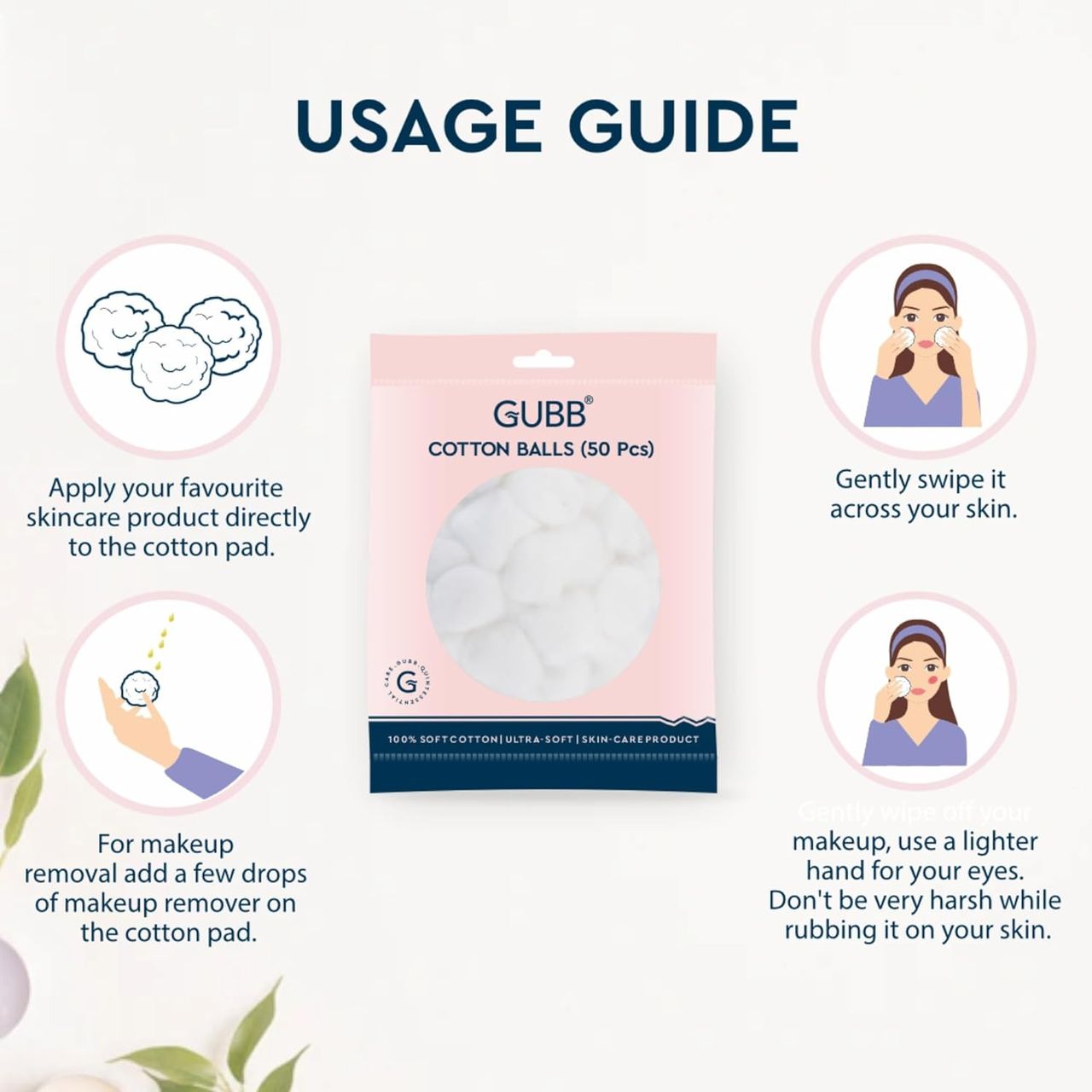 GUBB White Cotton Balls