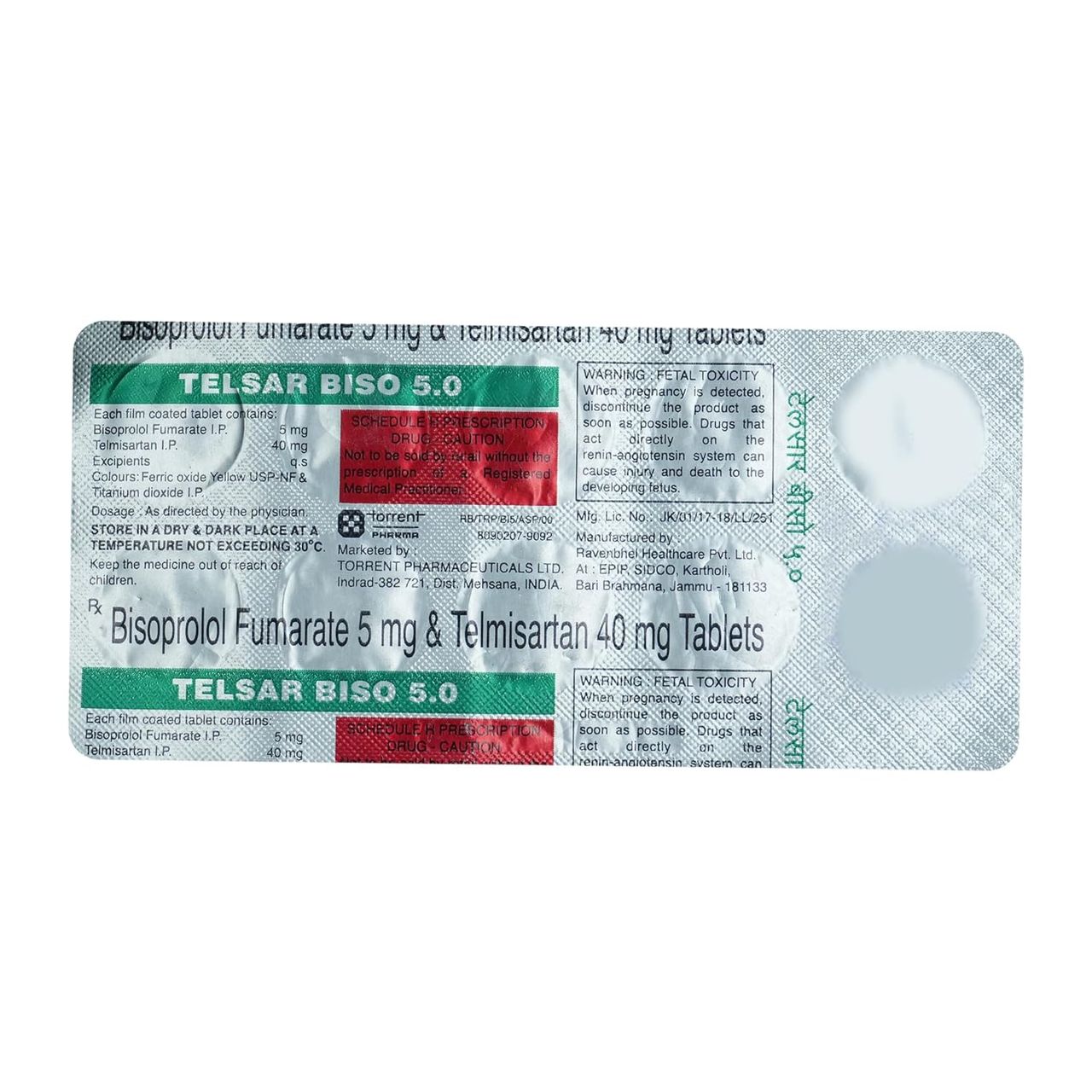 TELSAR BISO 5 Tablets