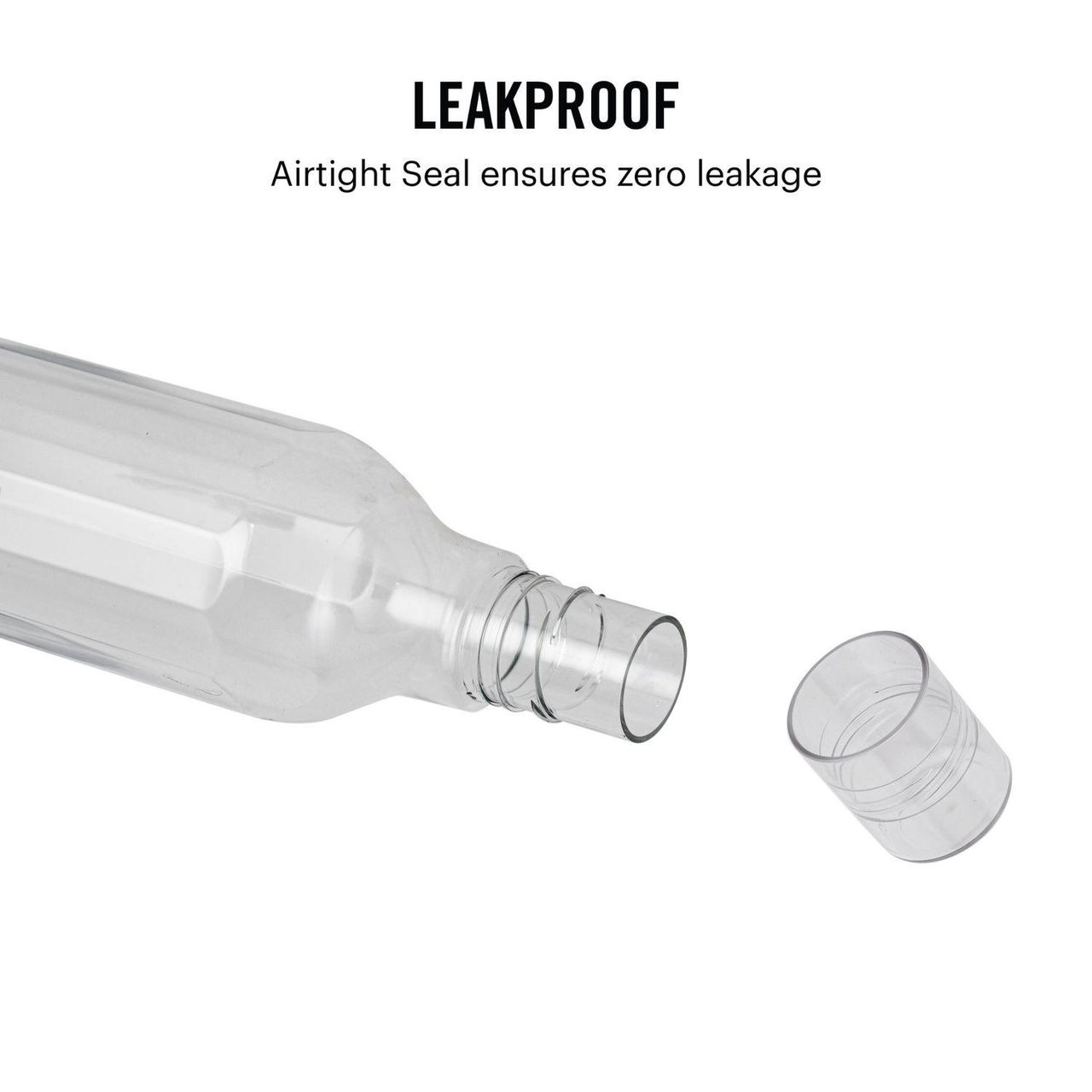 Cello Aqua Sparkle Water Bottle | 100% food grade | Leak proof and Break proof | 1000ml| Clear