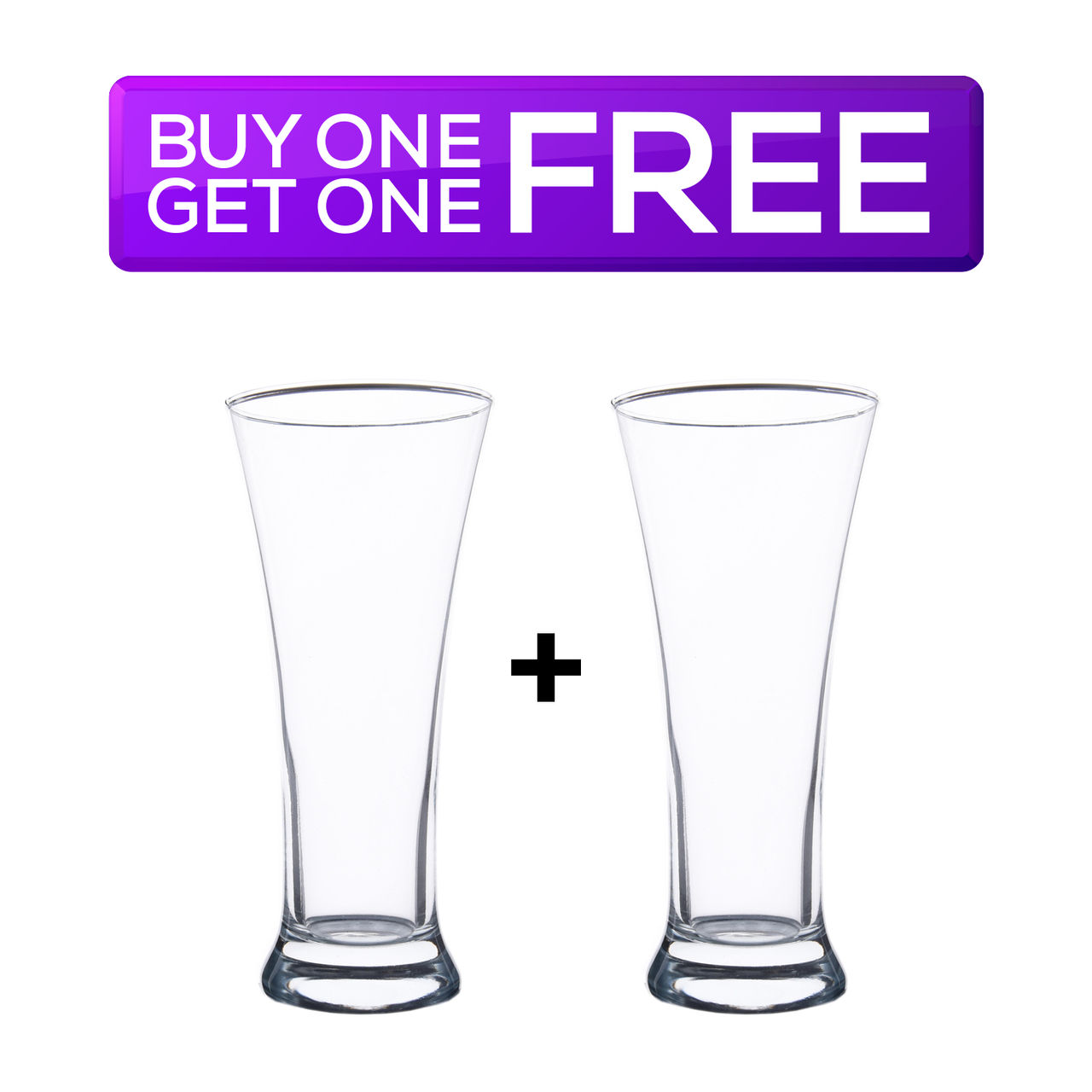 Sanjeev Kapoor Royal Pilsner Glass Set (275 Ml) 2 pc Combo