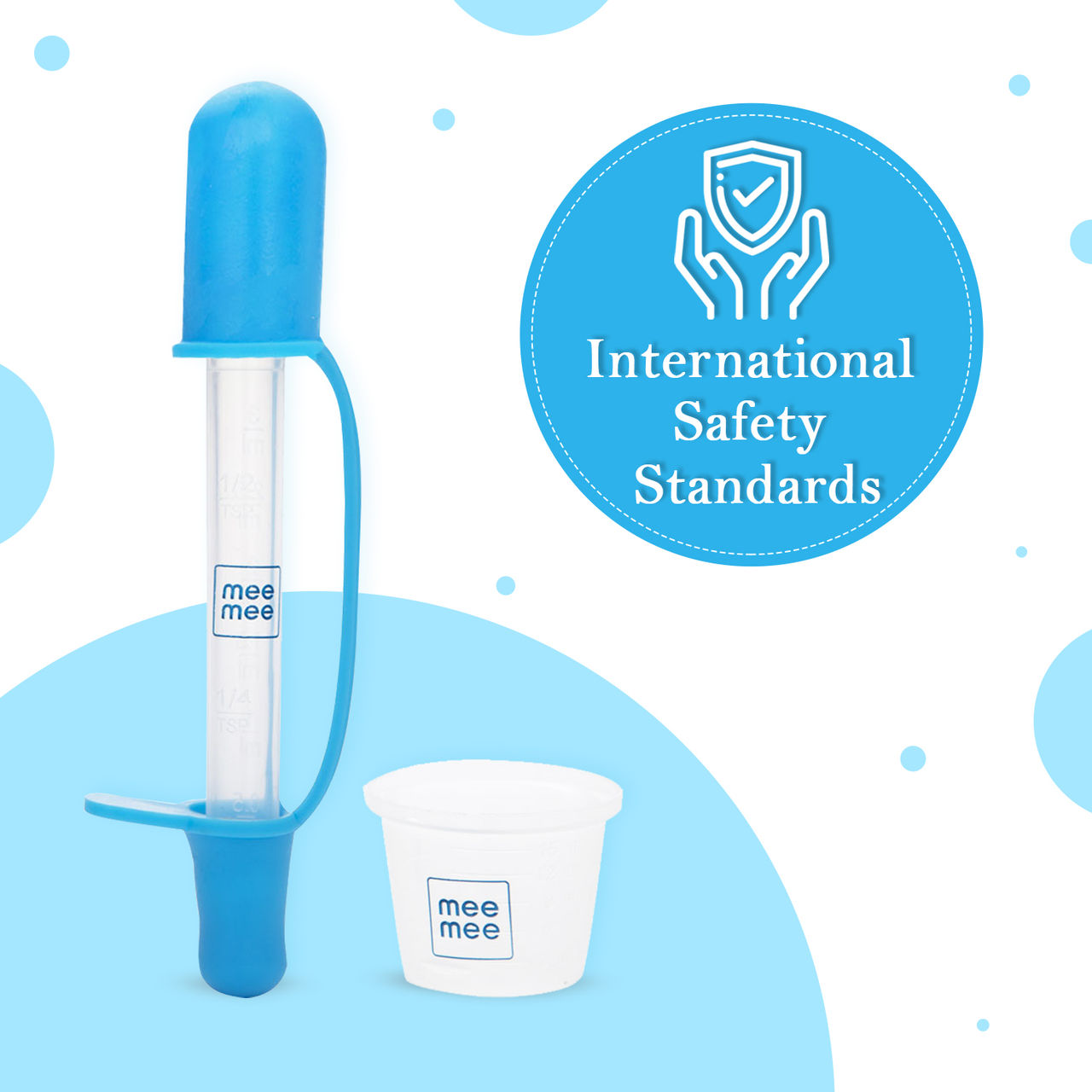 Mee Mee Accurate Medicine Dropper and Dispenser For Kids | Blue | 0 - 2 years