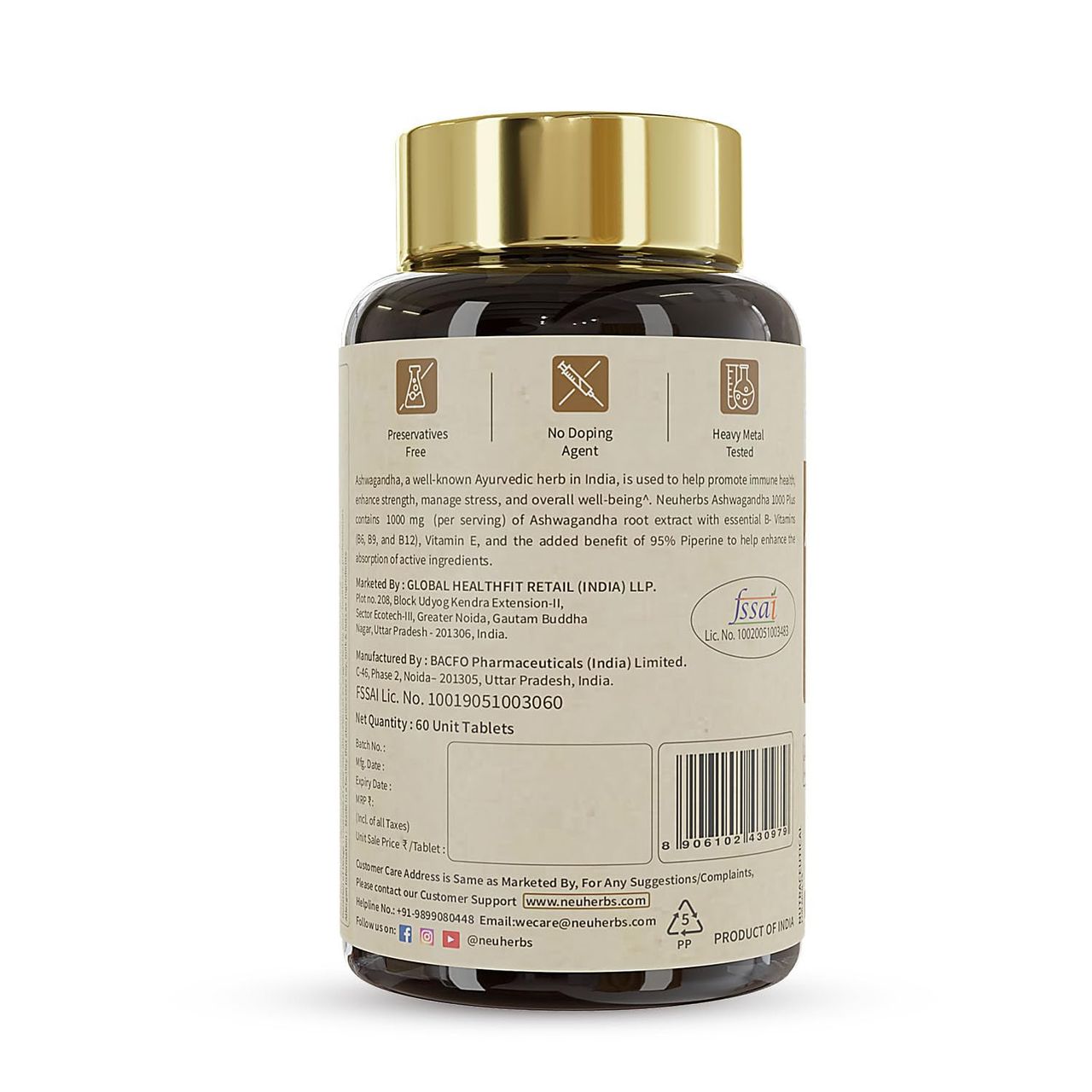 Neuherbs Ashwagandha 1000Mg