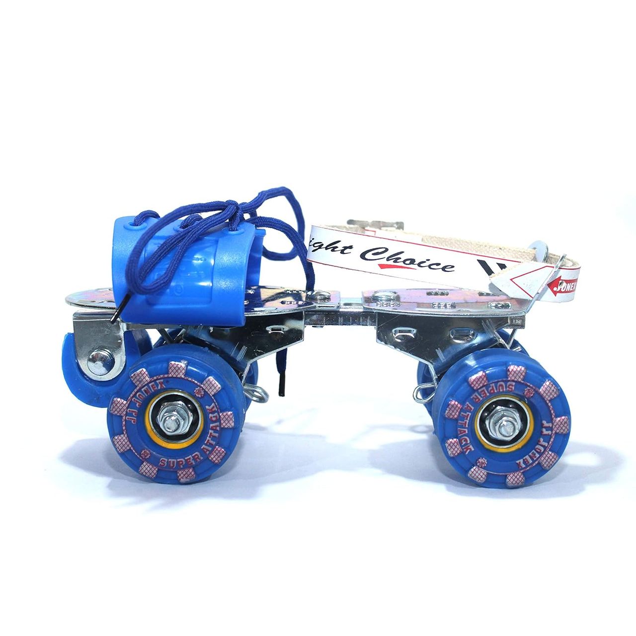 Jj Jonex Super Attack With Brake Adjustable Quad Roller Skates-Age Group 6-15 Years