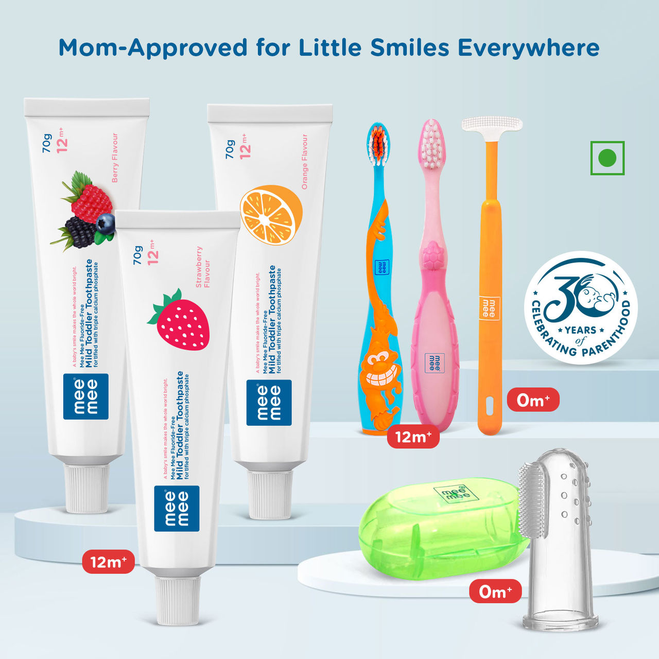 Mee Mee Baby Toothpaste For Kids | Strawberry | 1 - 5 years