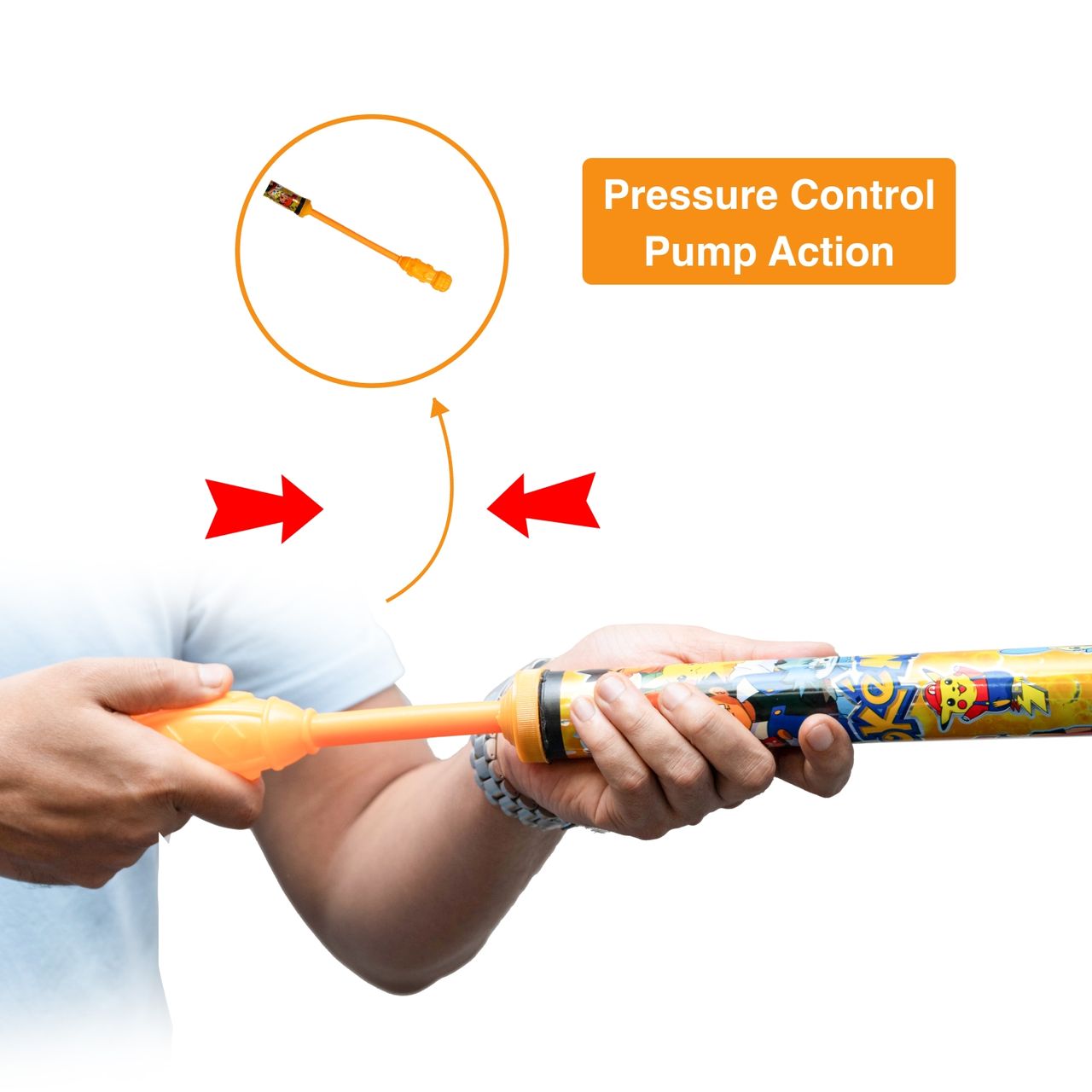 Tom Uncle Medium Water Pipe Pichkari for Holi - Assorted