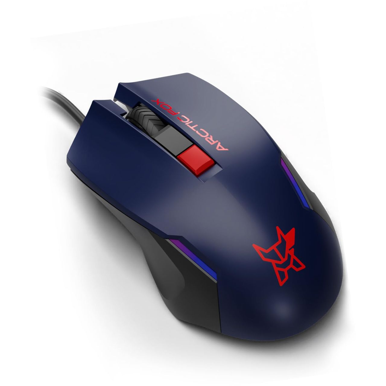 Arctic Fox Wired Usb Gaming Mouse With Breathing Lights And Dpi Upto 3600 (Deep Navy Blue)