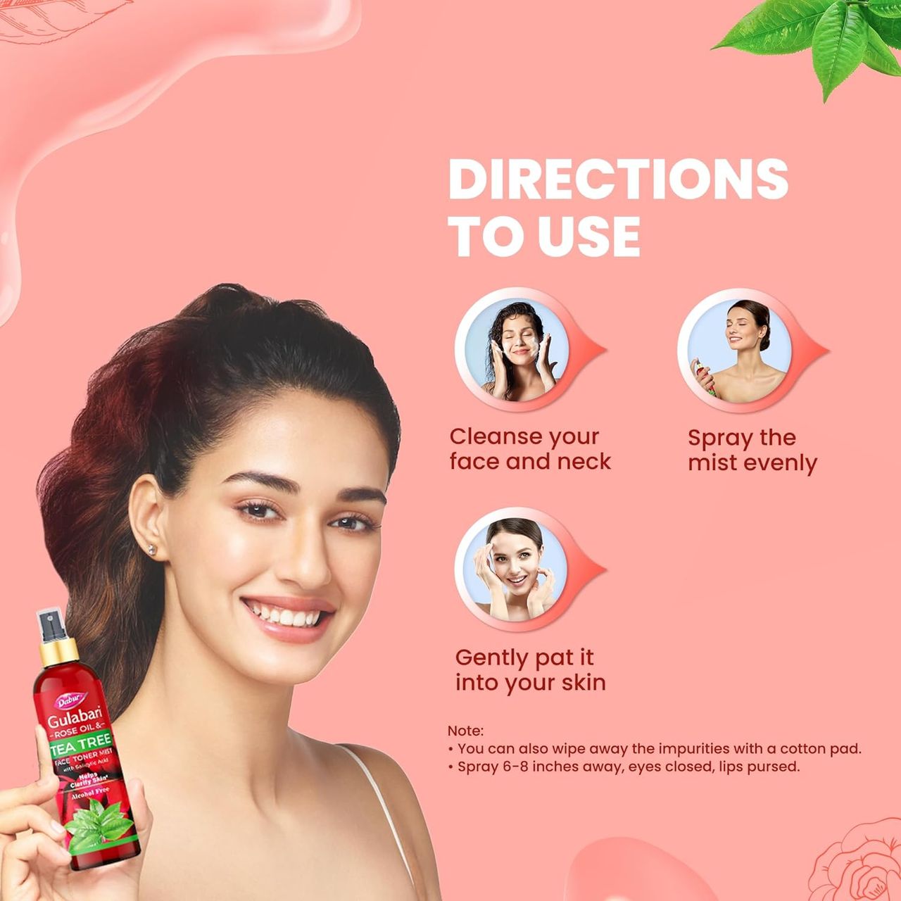 Dabur Gulabari Rose Oil & Tea Tree Face Toner Mist