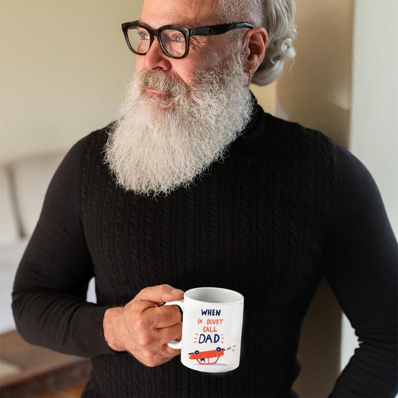 Party Propz When In Doubt Call Dad Mug