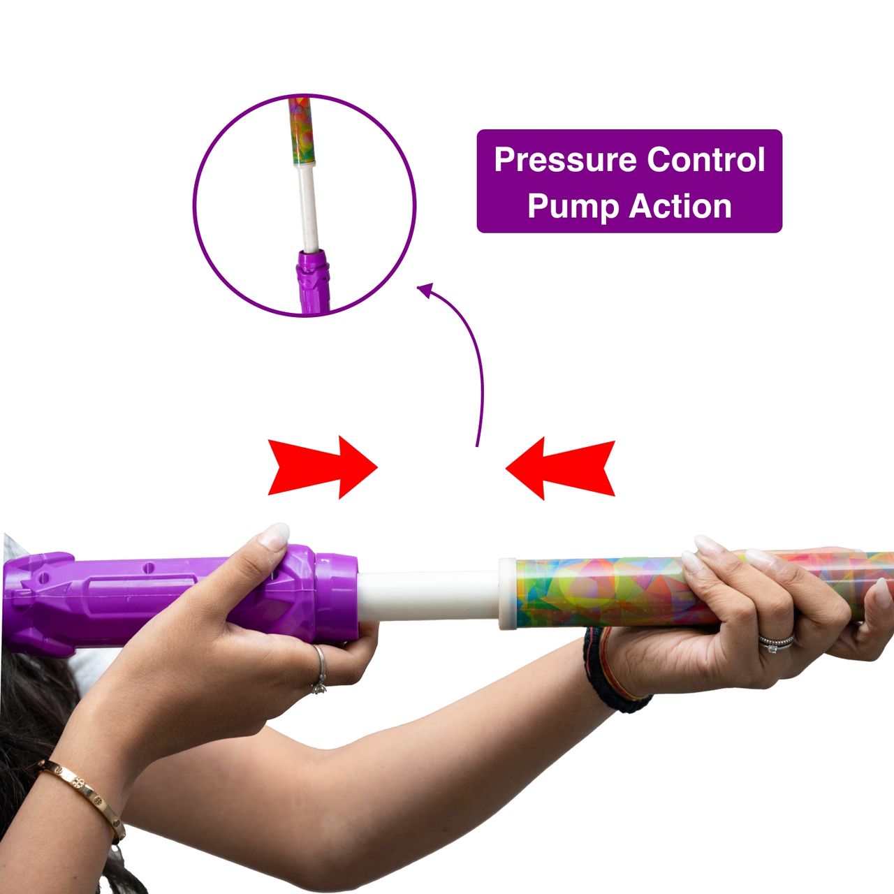 Tom Uncle Special Axe Water Pipe Pichkari for Holi