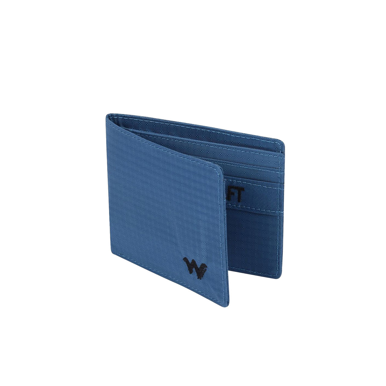 Wildcraft Unisex Textured Fabric Bi-Fold Wallet | Blue
