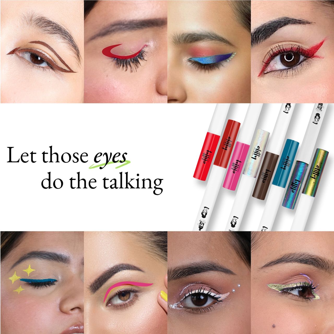Elitty Waterproof Liquid Eyeliner - Light Blue | Santorini