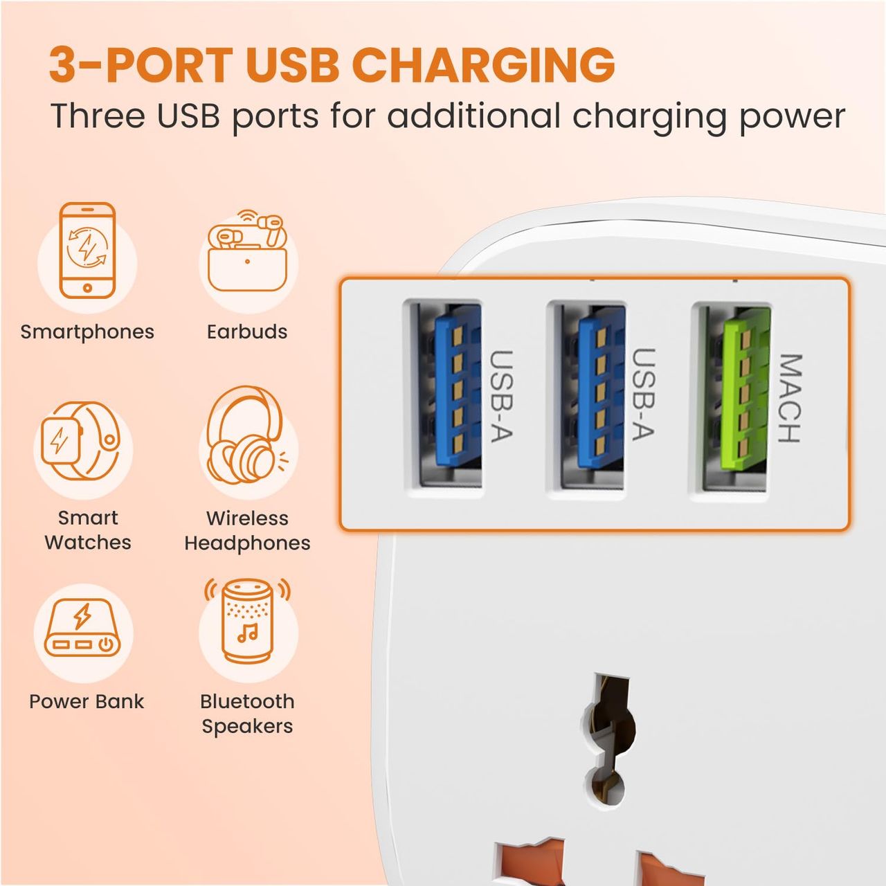 Portronics Power Plate 16 1440W Power Extender