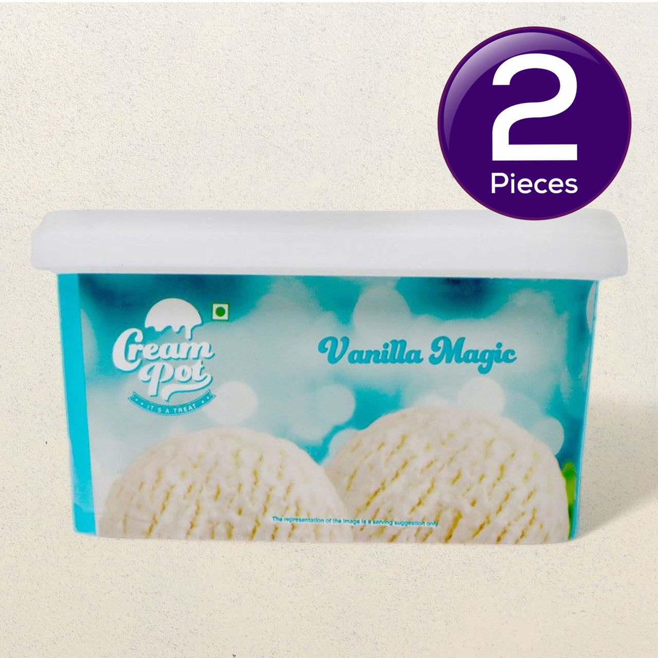 Cream Pot Vanilla Tub 1 l Combo