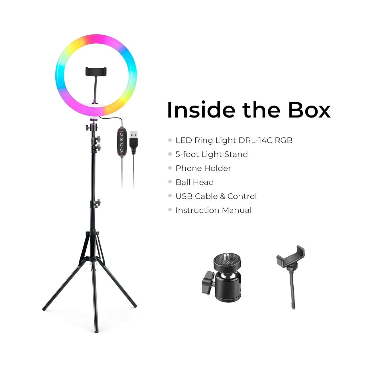 Digitek Ring Light 14 Inches DRL 14C RGB