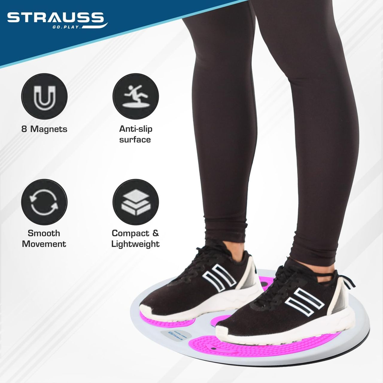 Strauss Tummy Twister | White & Pink